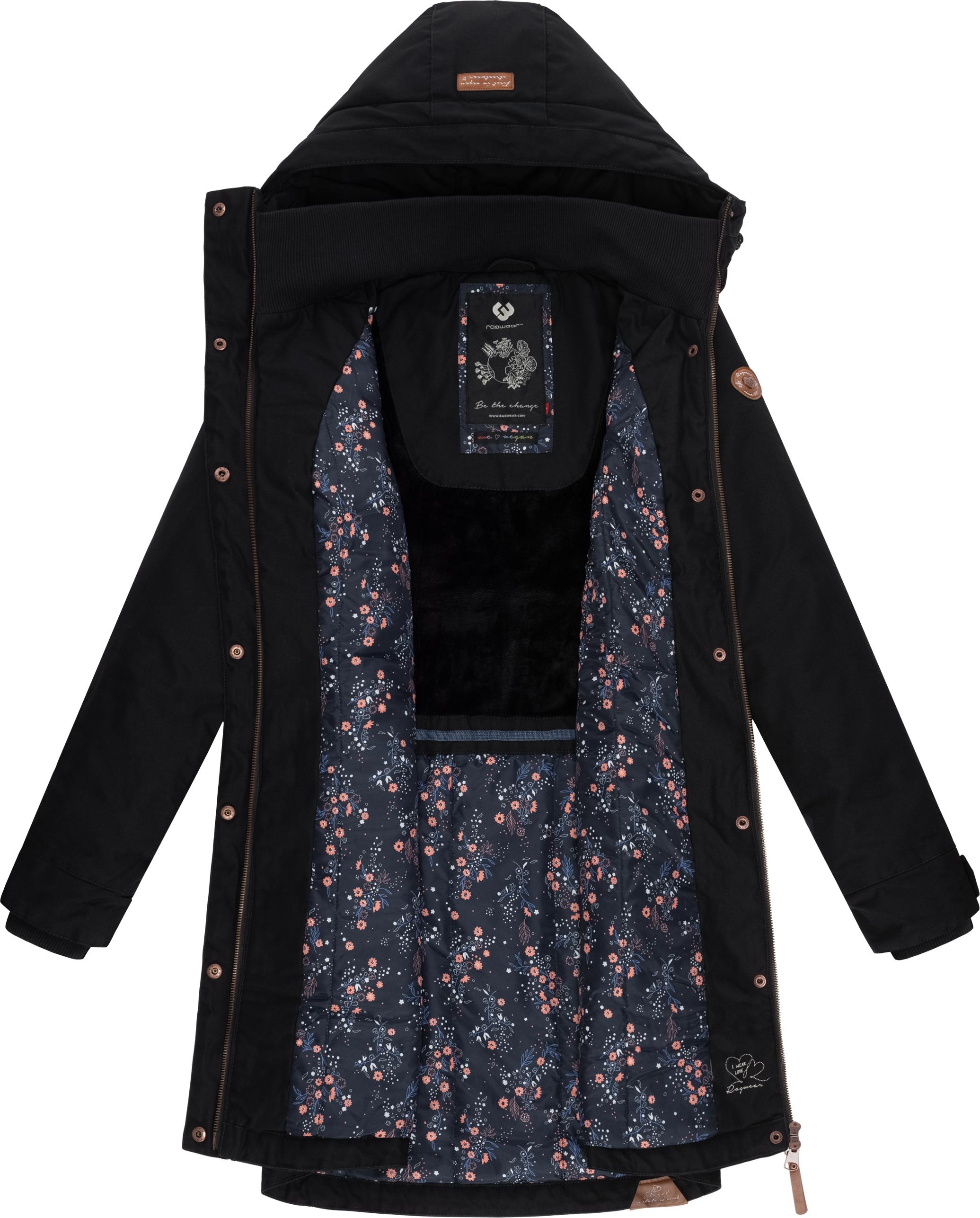 Ragwear Wintermantel »Jannisa«, stylischer Damen Winterparka mit Kapuze