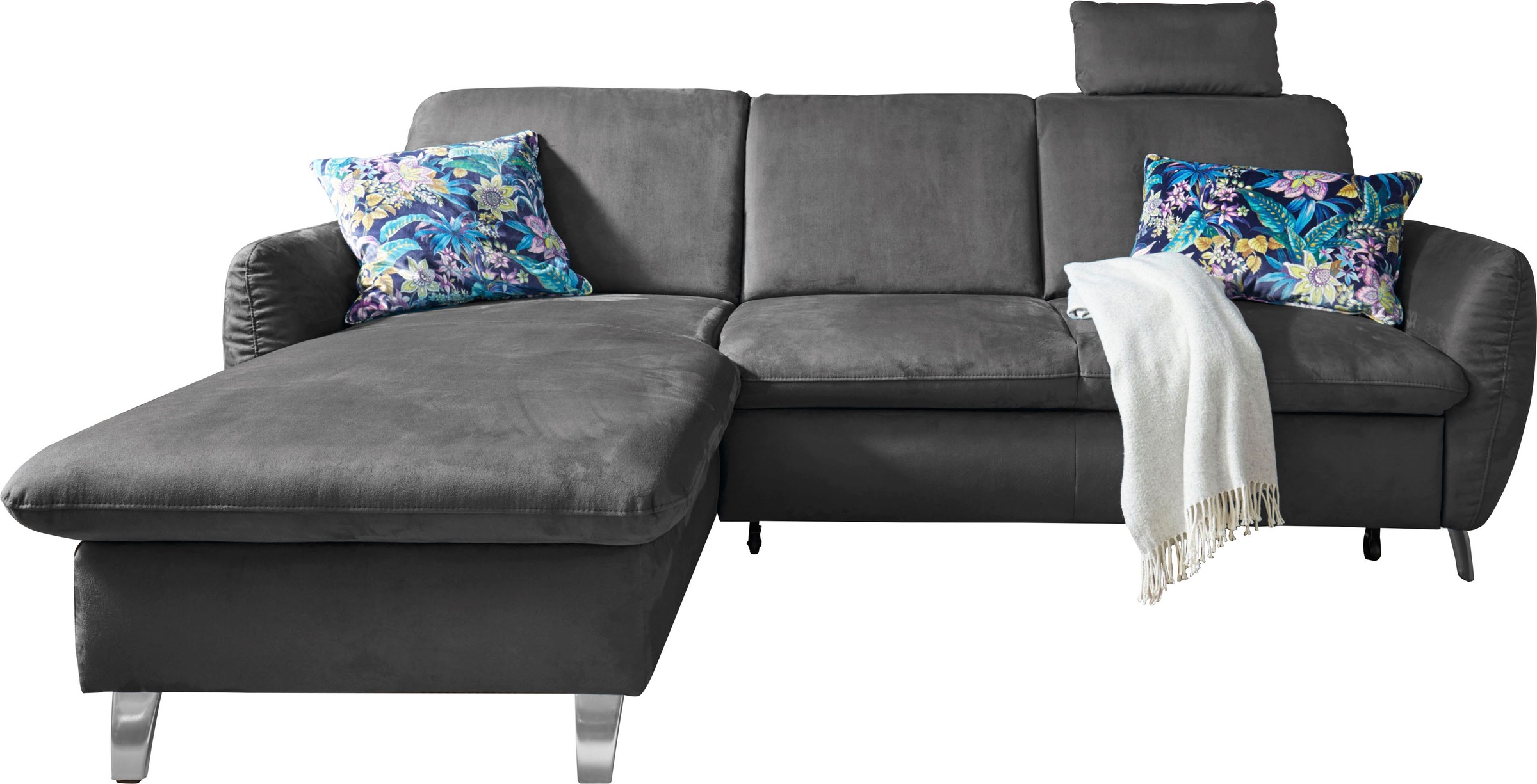 sit&more Ecksofa "Daytona L-Form", mit Federkern, einer Kopfstütze und wahl günstig online kaufen