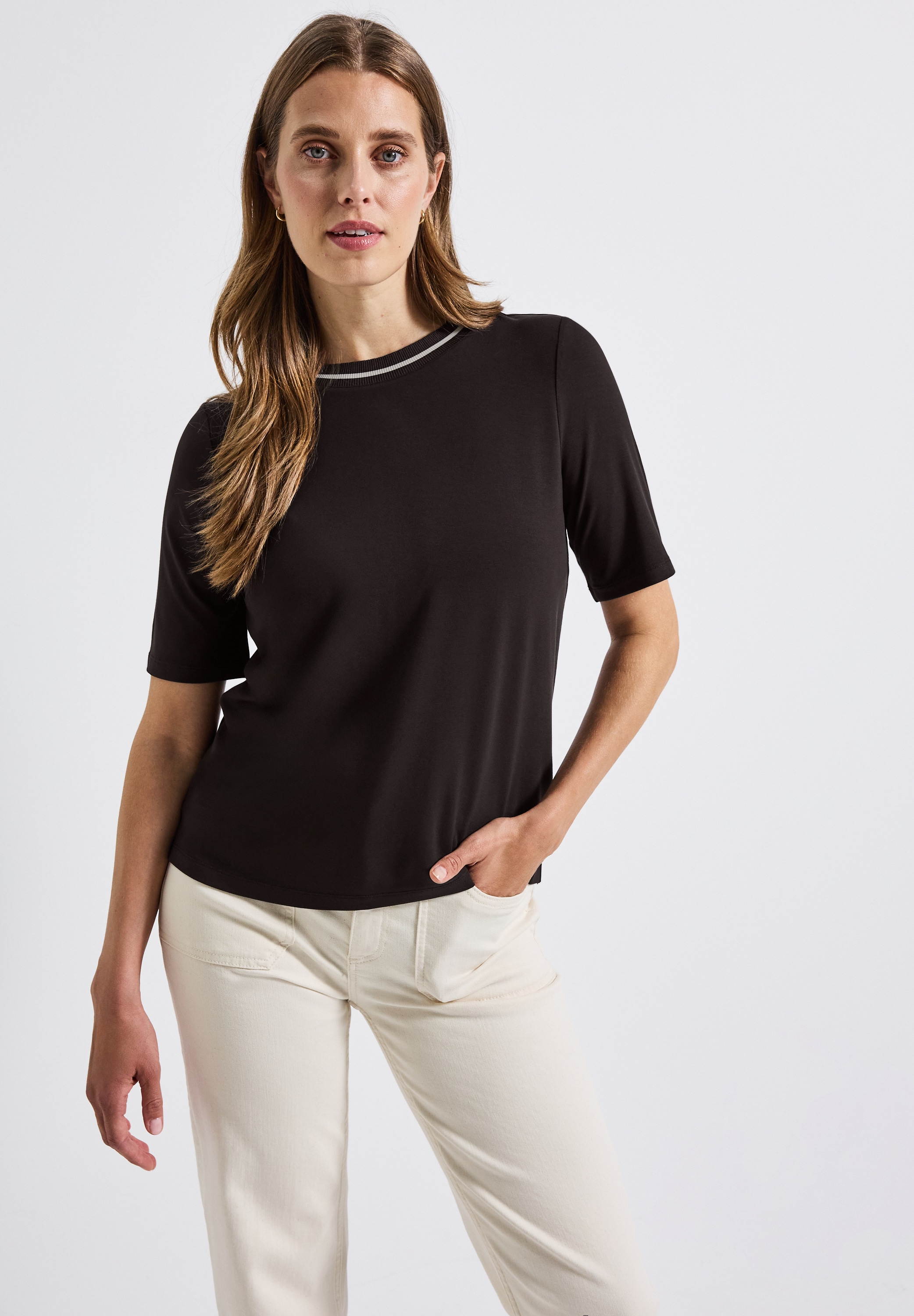 STREET ONE T-Shirt, aus softer Viskose günstig online kaufen