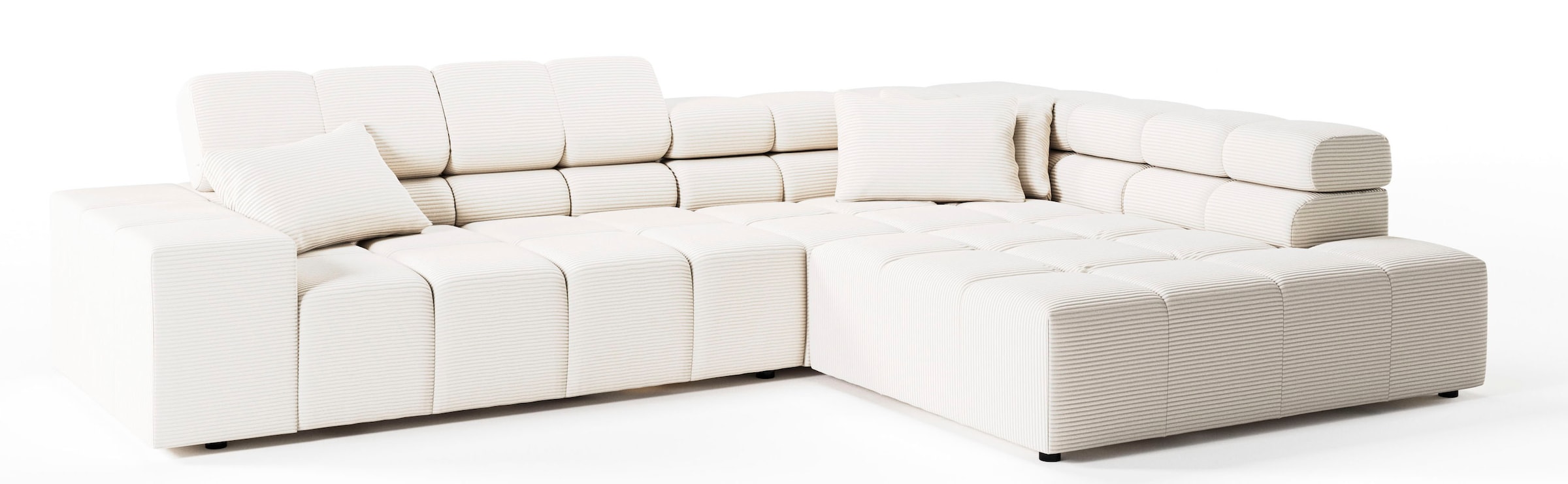 Home affaire Ecksofa »Ancona incl. Kopfteilverstellung, Breite 319cm, L-Form« wahlweise motorische Sitztiefenverstellung, auch in Cord + Easy Care
