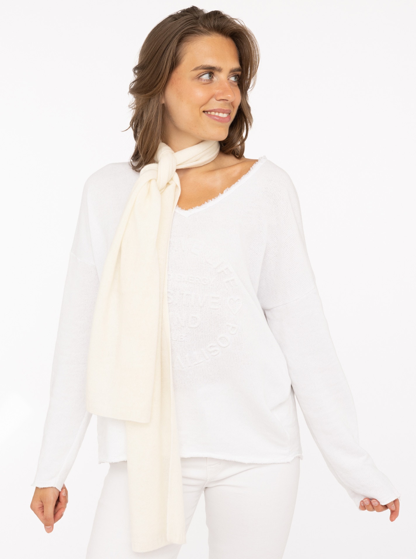 Zwillingsherz Modeschal Strick, unifarben, weich, wärmend, Kaschmir günstig online kaufen