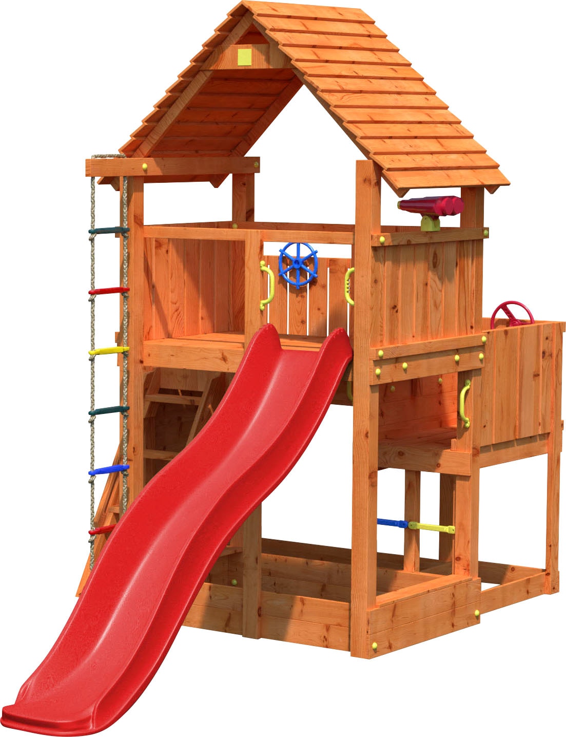 FUNGOO Spielturm »BIG LEADER«, mit Schaukel & Rutsche