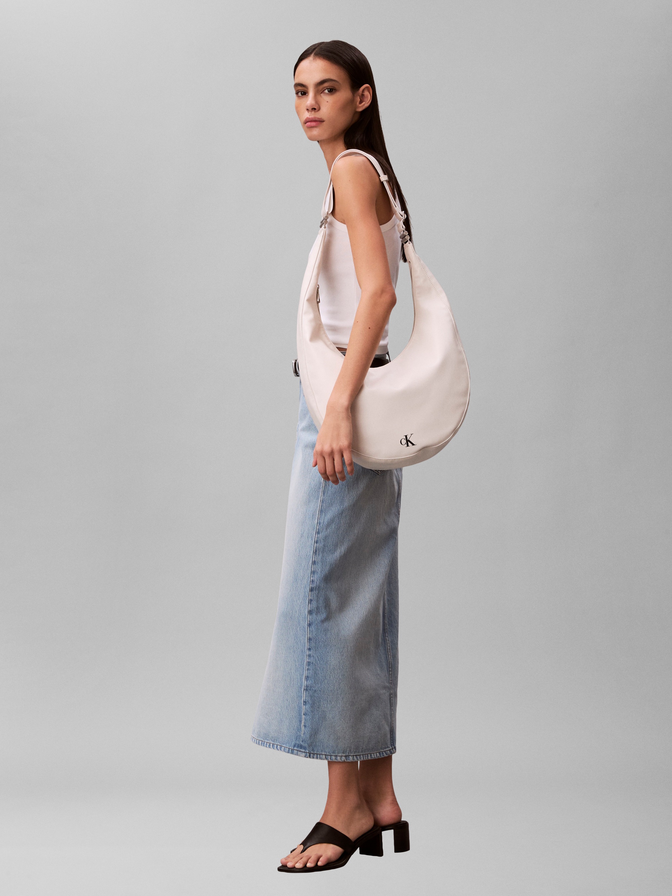 Calvin Klein Hobo "BUCKLE CONVERTIBLE HOBO BAG" Schultertasche, Umhängetasc günstig online kaufen