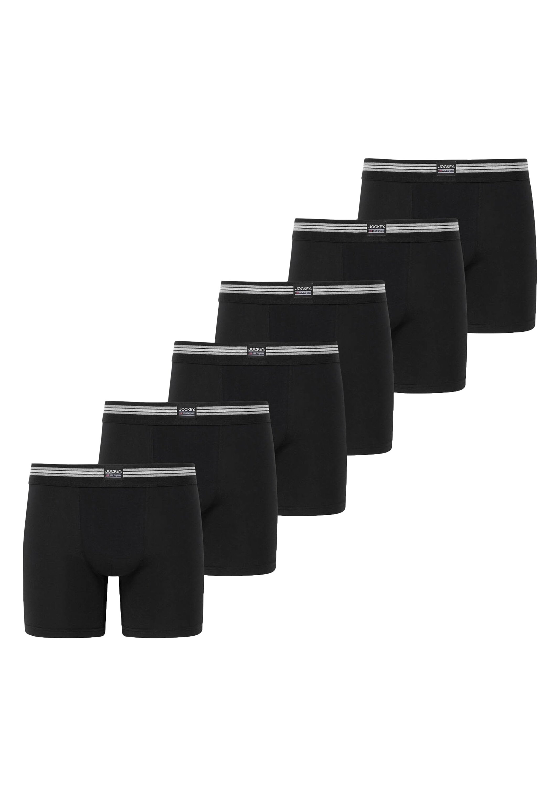 Jockey Boxershorts "Boxershort Cotton Stretch Boxer Trunk 6P 6er Pack" günstig online kaufen