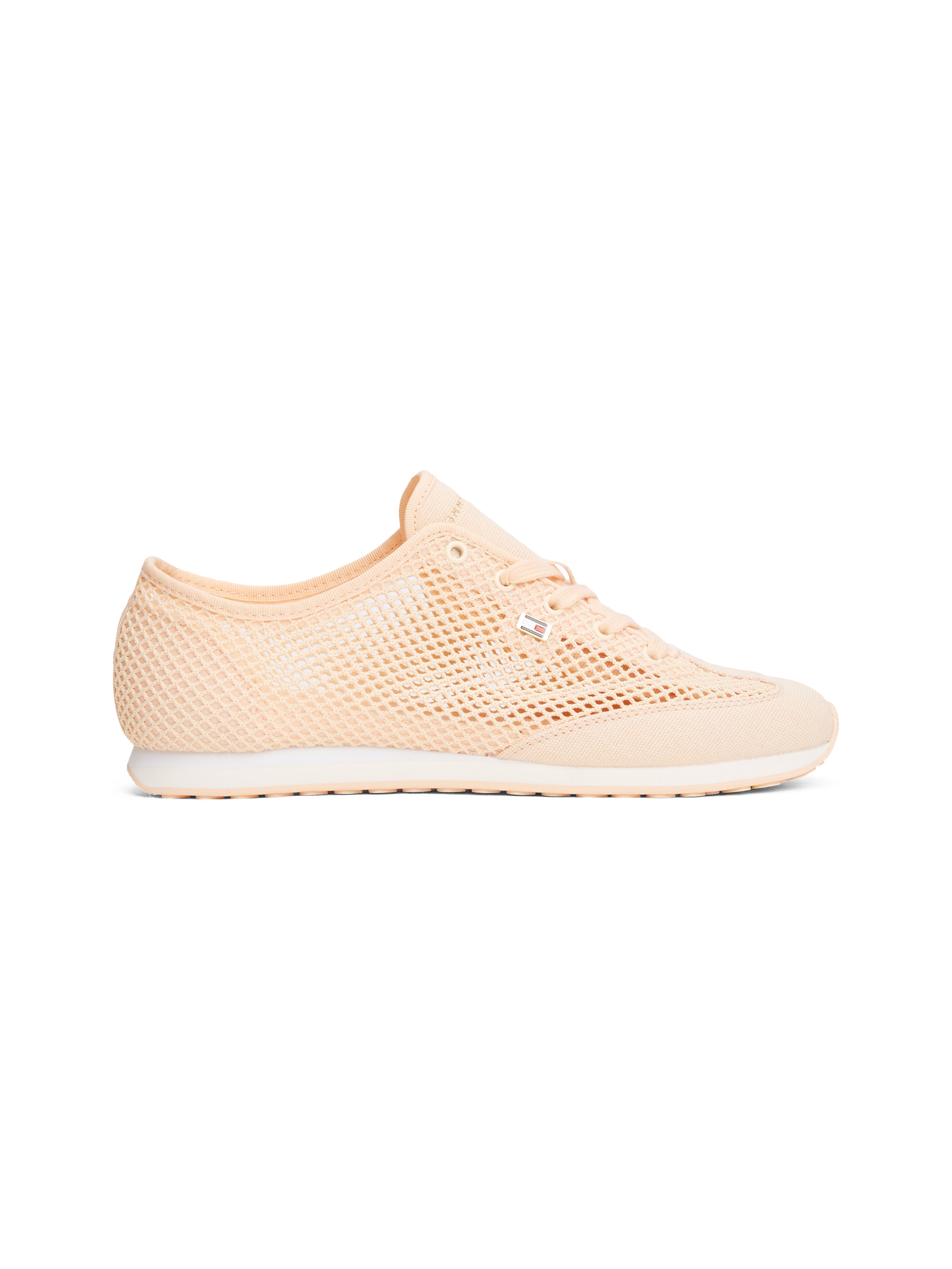 Tommy Hilfiger Sneaker »TH OPEN MESH LOW PROFILE RUNNER«, Freizeitschuh, Halbschuh, Schnürschuh mit seitlicher Logoflagge