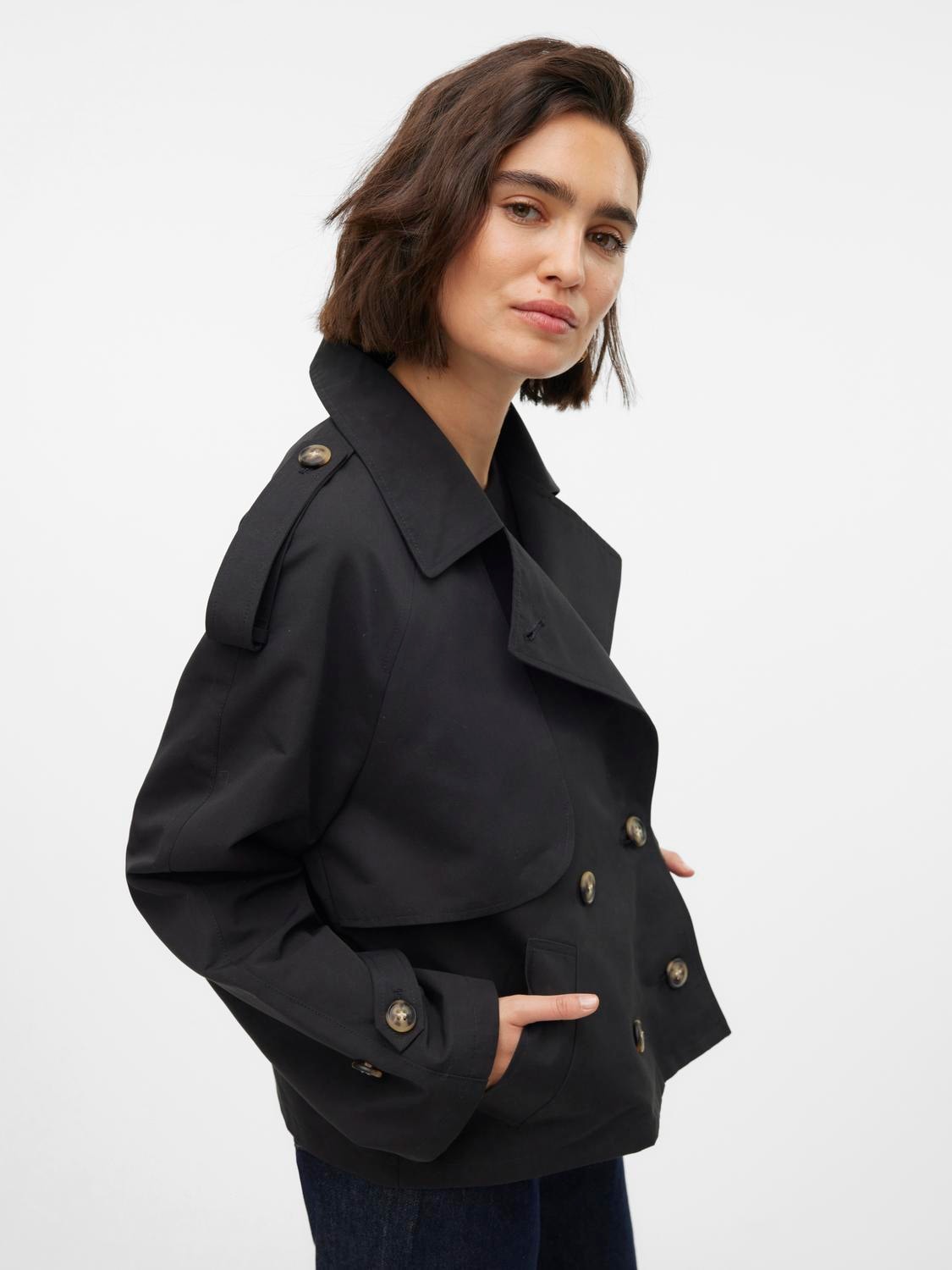 Vero Moda Steppjacke VMCHLOE SHORT TRENCHCOAT GA NOOS günstig online kaufen