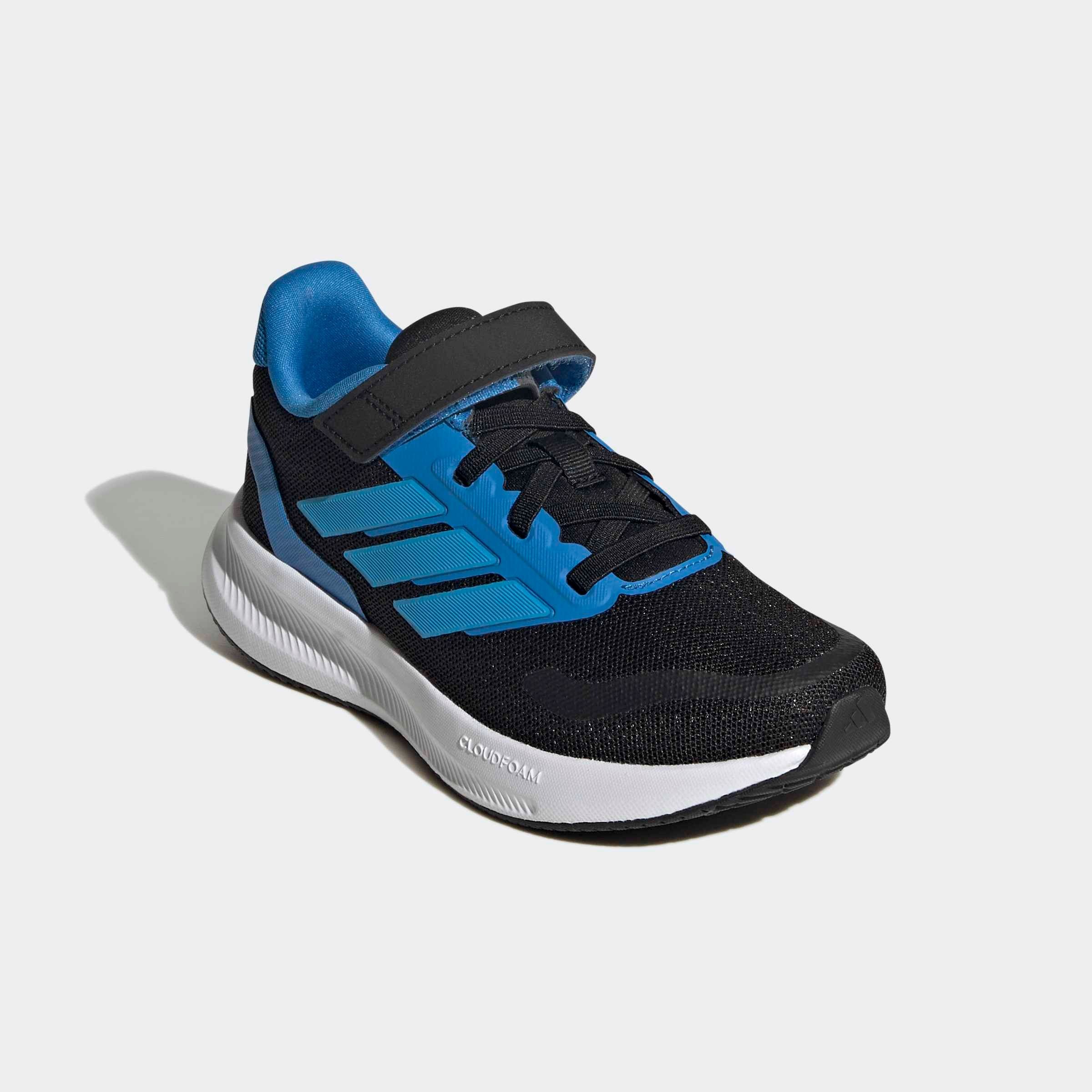 Laufschuh ADIDAS SPORTSWEAR "RUNFALCON 5 KIDS", Kinder, Gr. 34, cschwarz, luaq, lurabl, Synthetik, Textil, Schuhe Laufschuh, mit Klettverschluss, für Kinder