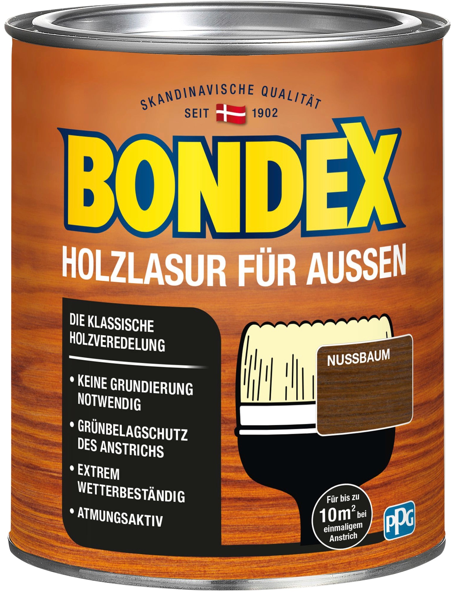 Bondex Holzschutzlasur »HOLZLASUR FÜR AUSSEN«, Wetterschutz Holzverkleidung, Nussbaum,... kaufen