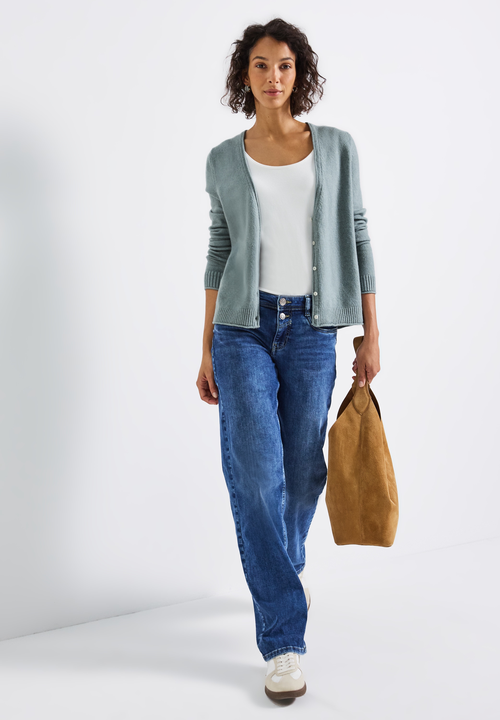 STREET ONE Cardigan, mit V-Ausschnitt
