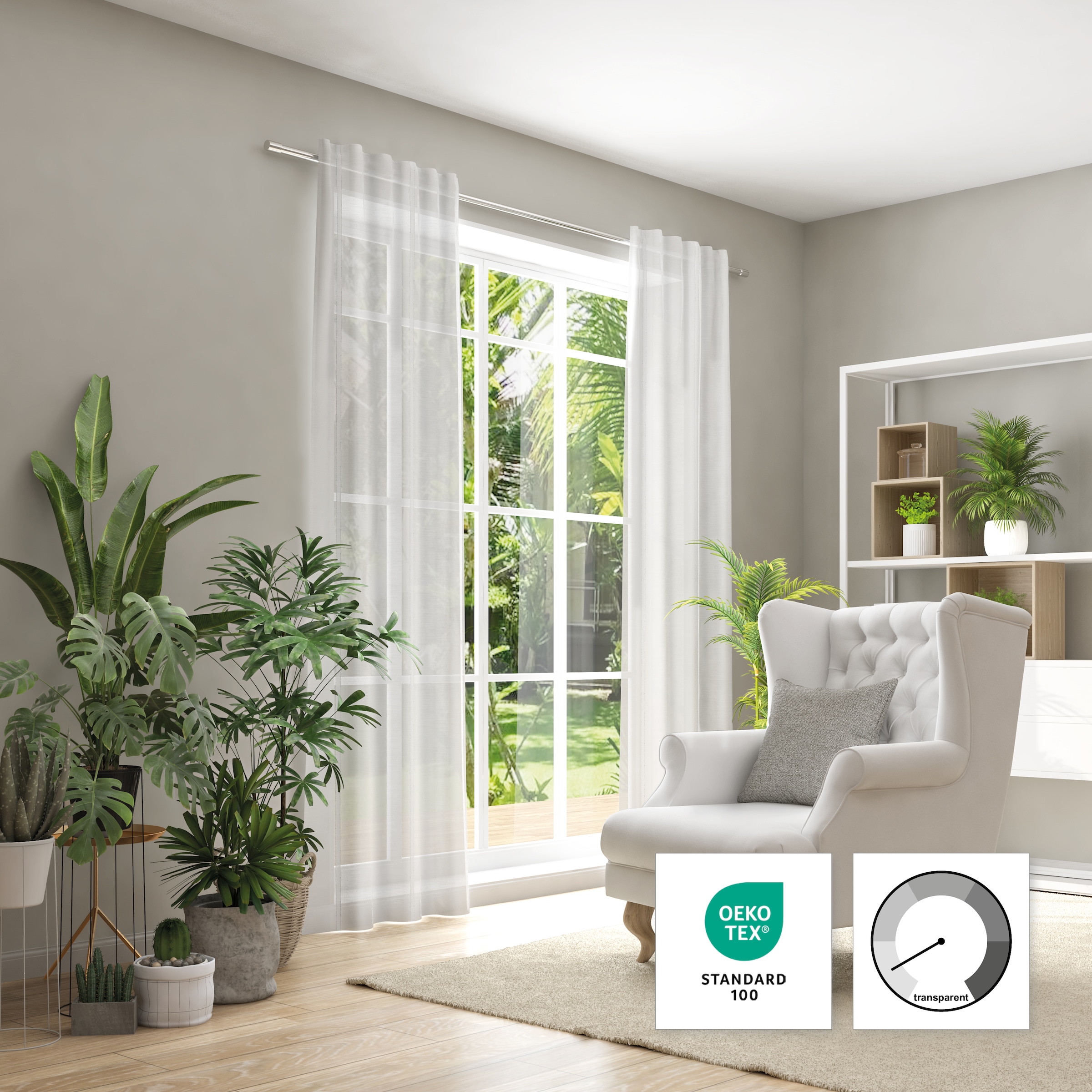 Neutex for you Vorhang "Vienna-ECO" Multifunktionsband 1 Stk. tlg. günstig online kaufen