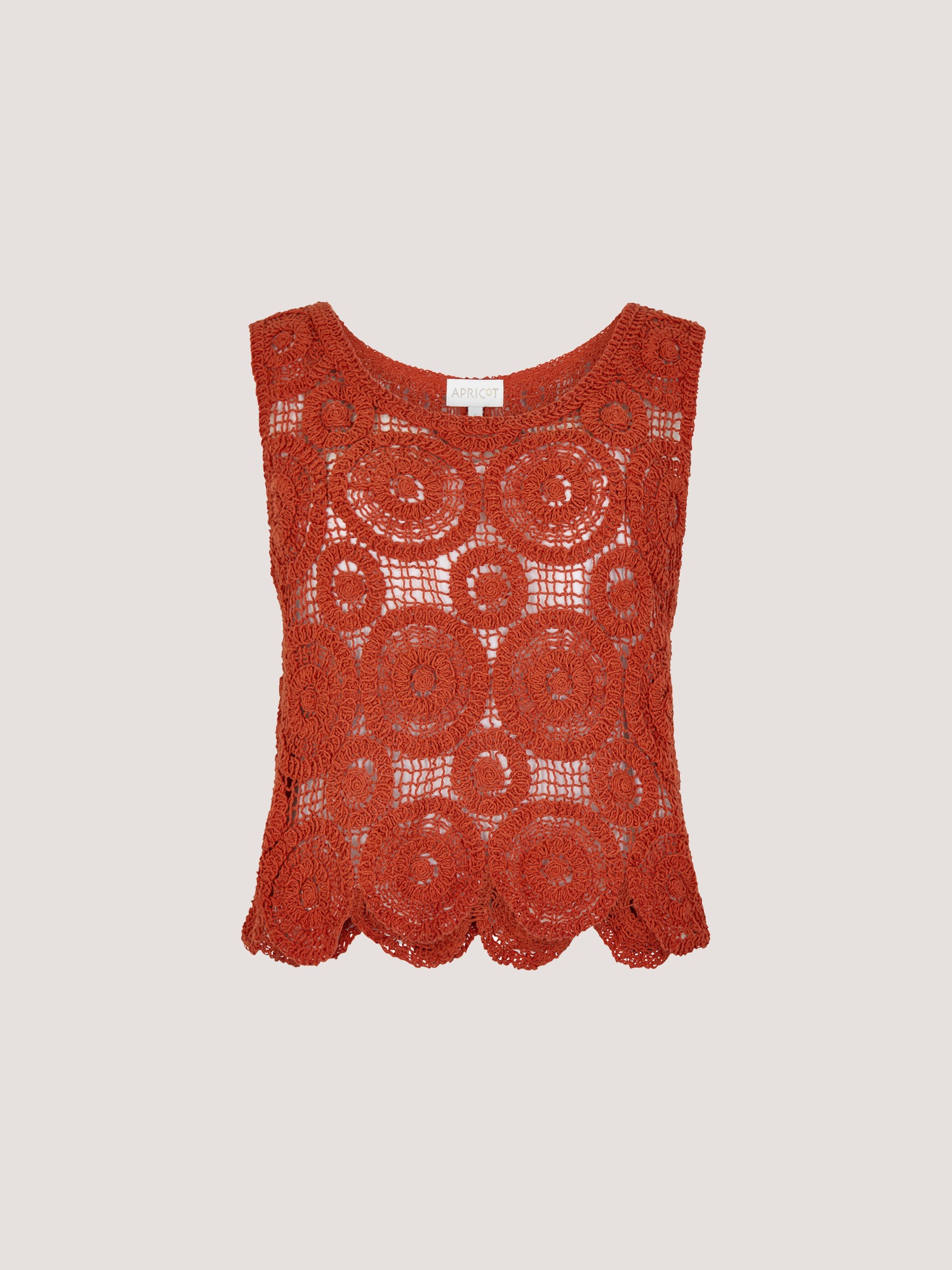 Apricot Crop-Top »Top« mit Häkeldetails