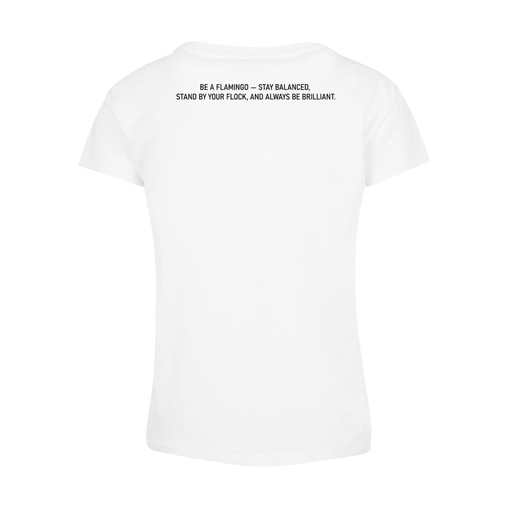Merchcode T-Shirt »Merchcode Damen Ladies Flamingo Box Tee«, (1 tlg.)