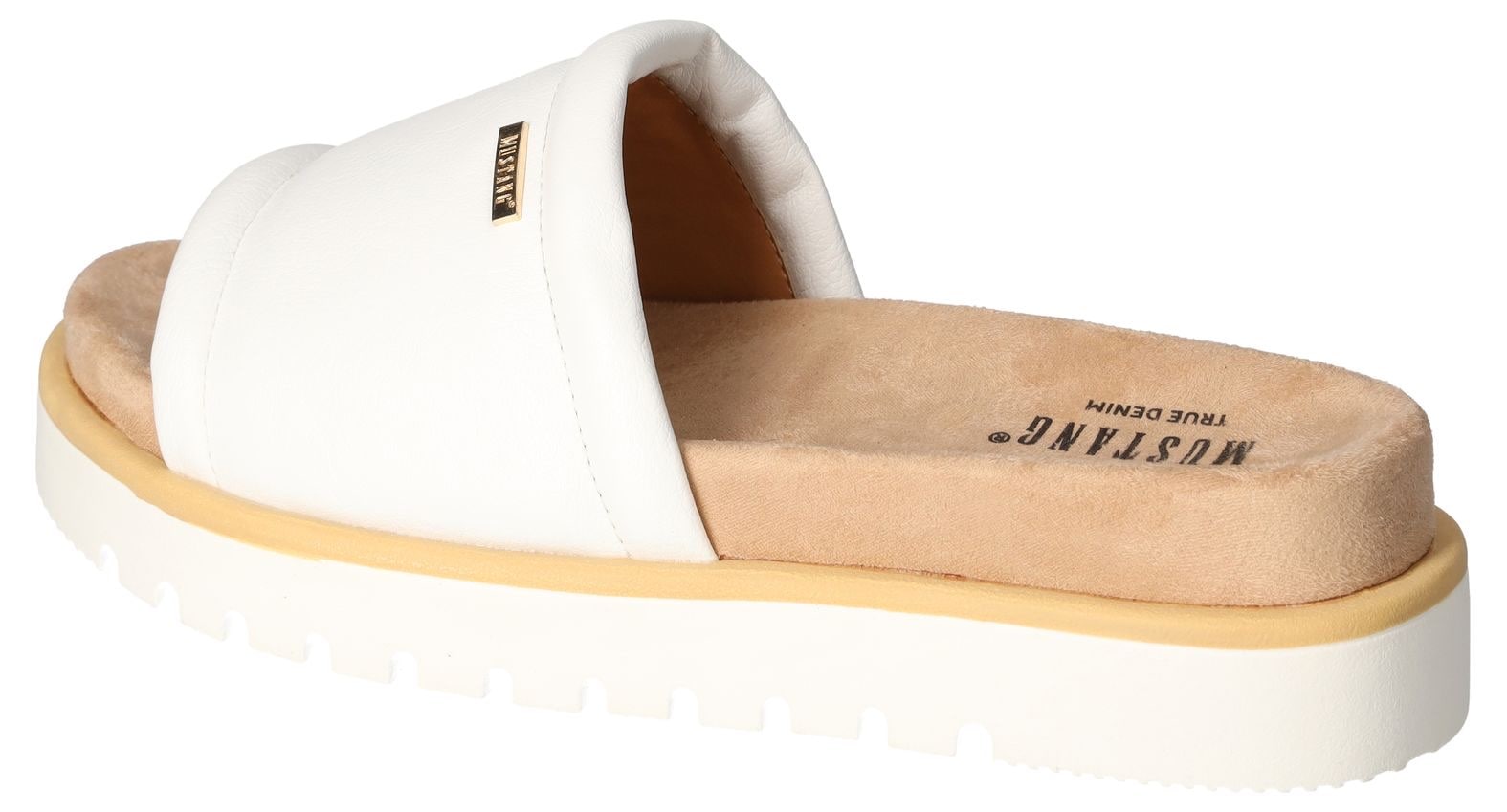 Mustang Shoes Pantolette, Plateausandale, Pool Slides, Sommerschuh mit Softfußbett