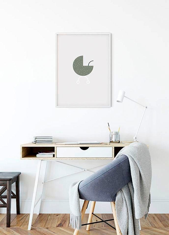 Komar Bild »Baby Hello World«, Figuren, (1 St.), Wandbild zur Dekoration - ohne Rahmen