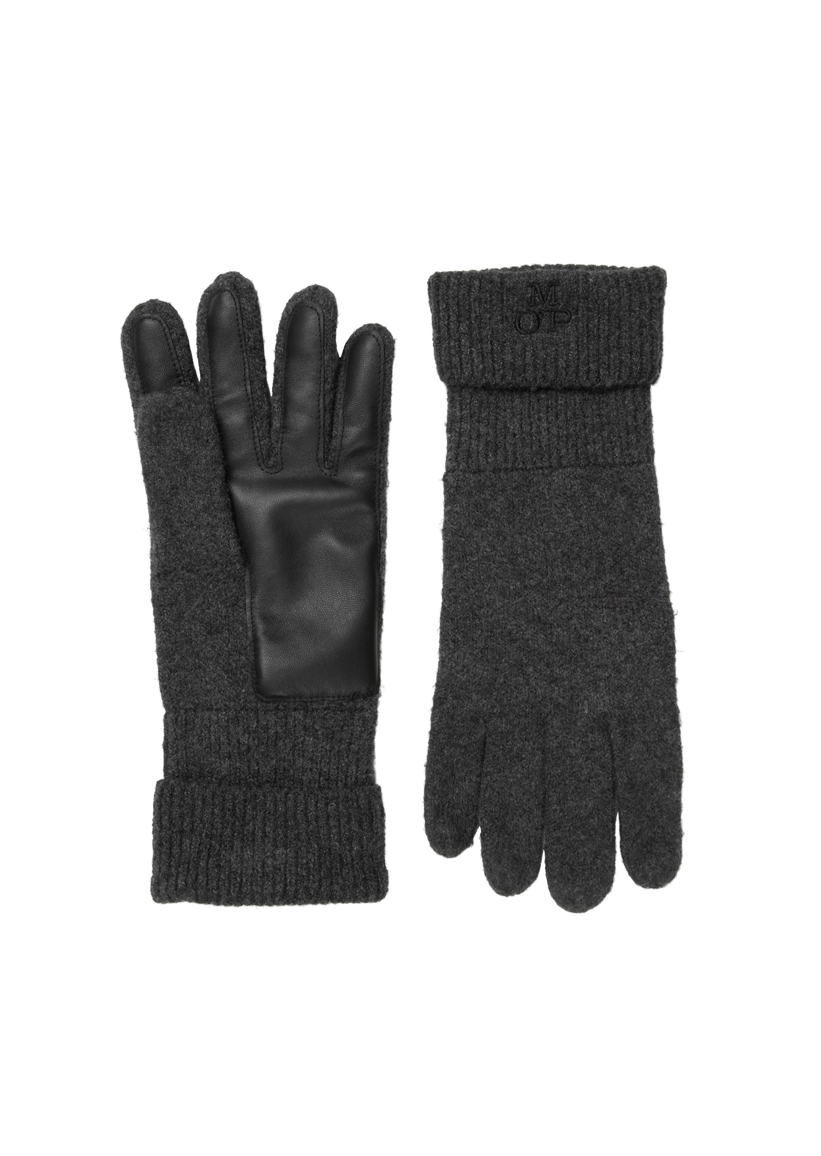 Marc OPolo Strickhandschuhe "mit Echtleder-Handfläche" günstig online kaufen