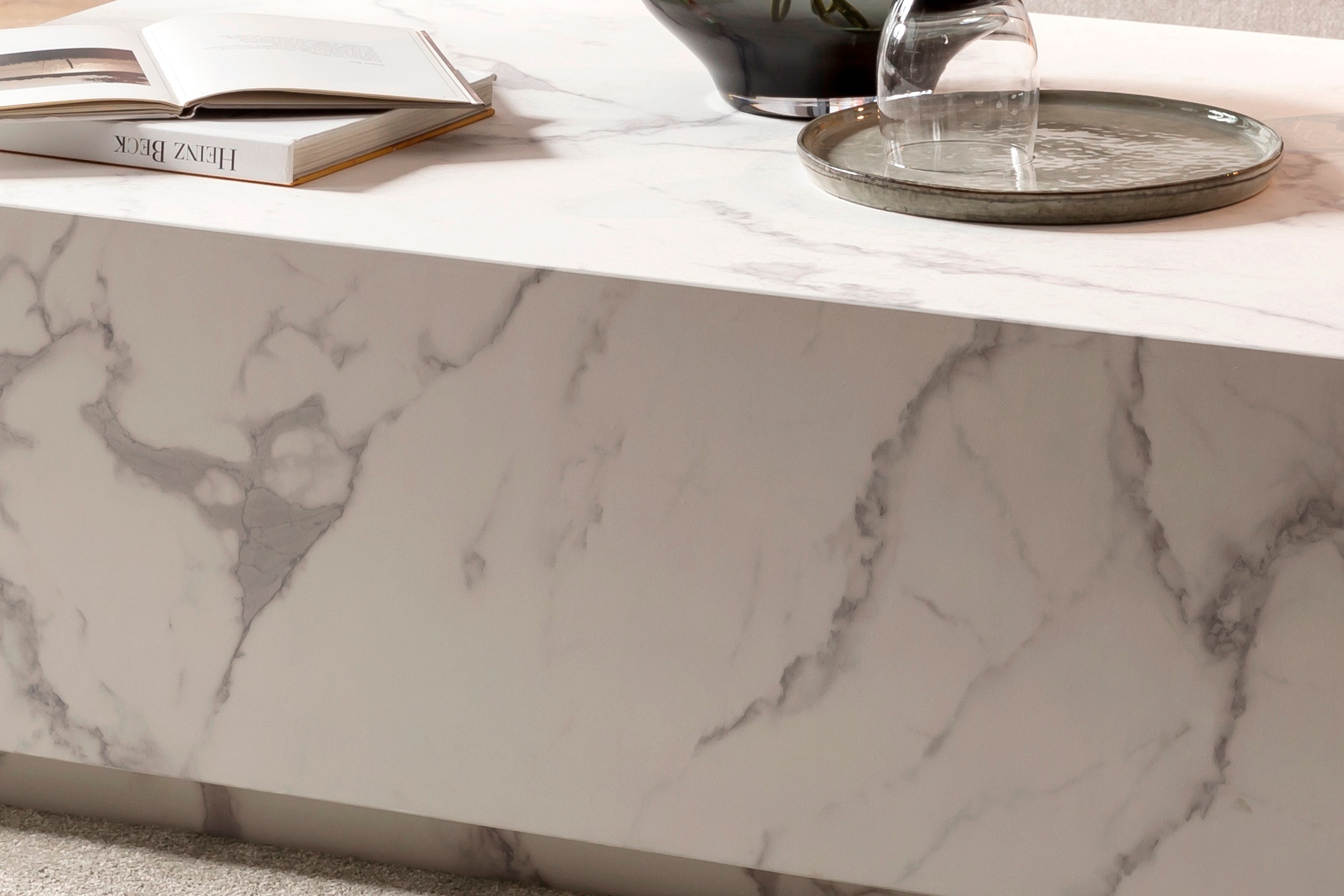 Salesfever Almeria Coffee Table White 120x75x35cm 3