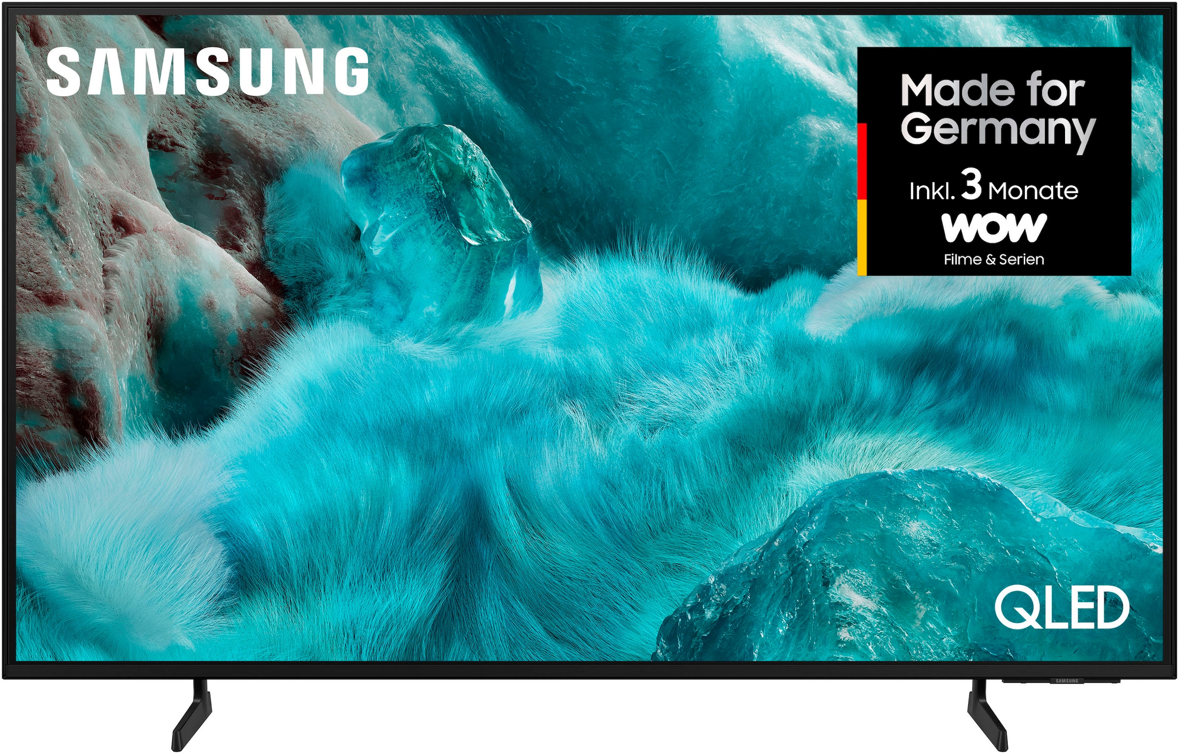 Samsung QLED-Fernseher »GQ55Q7F2AU«, 4K Ultra HD, Smart-TV, Quantum HDR, Knox Security, Art Store, 3D Sound, Gaming Hub, AI TV