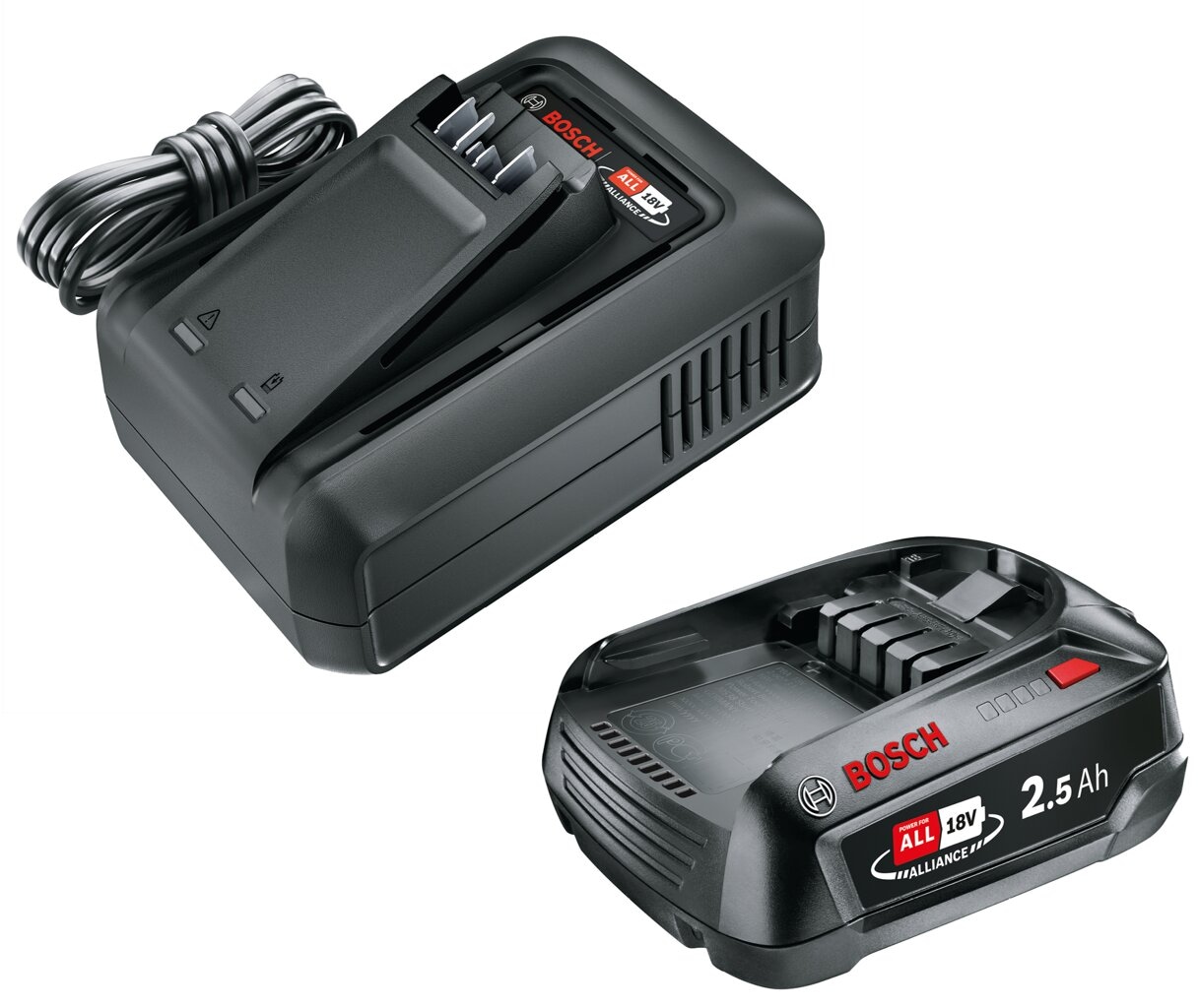 GARDENA Akku-Set "Starter Kit QC AL18V-44+1x2.5Ah, Akku & Ladegerät"