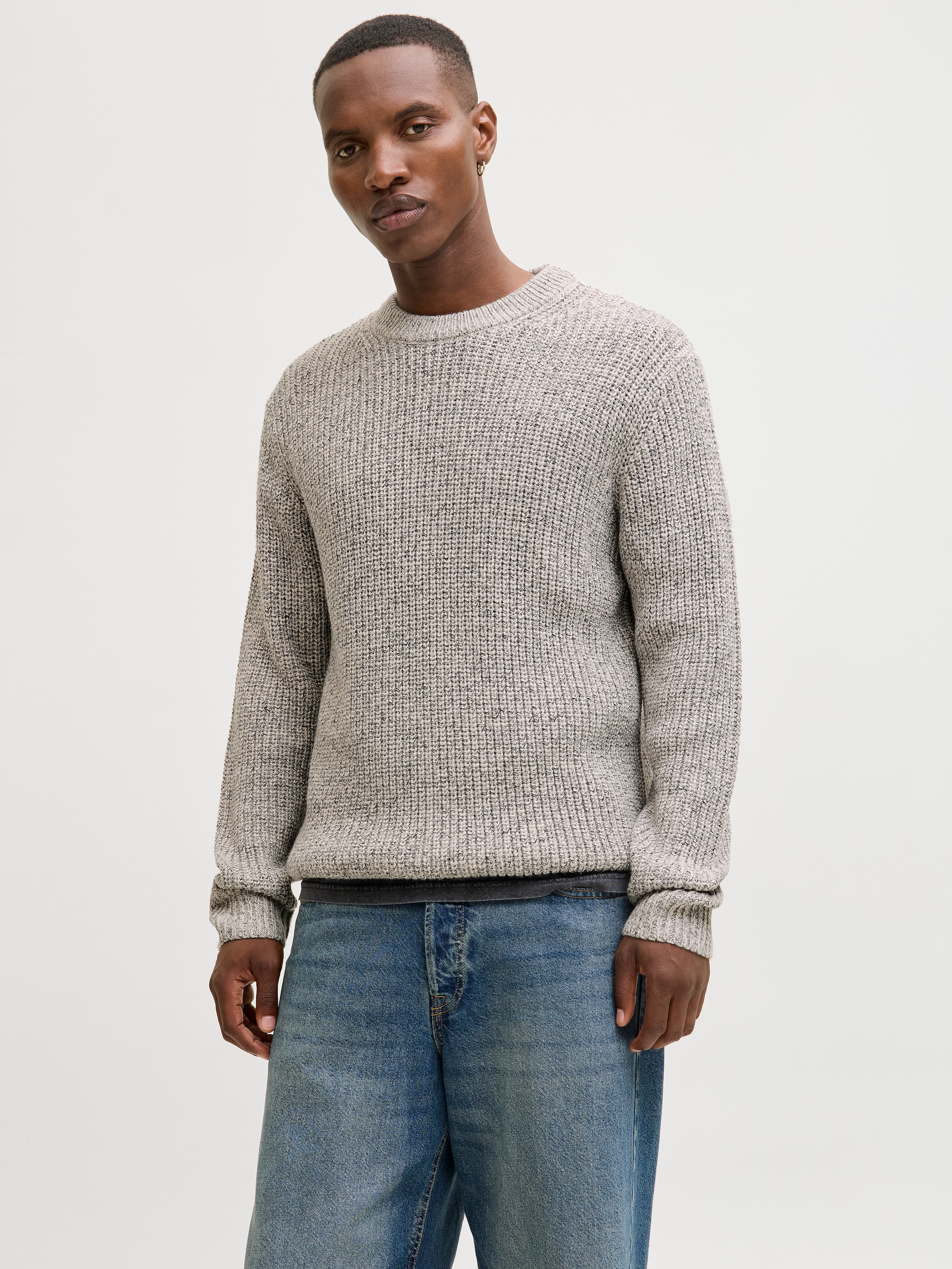 Jack & Jones Strickpullover "JORBLEECKER KNIT CREW NECK BF" günstig online kaufen