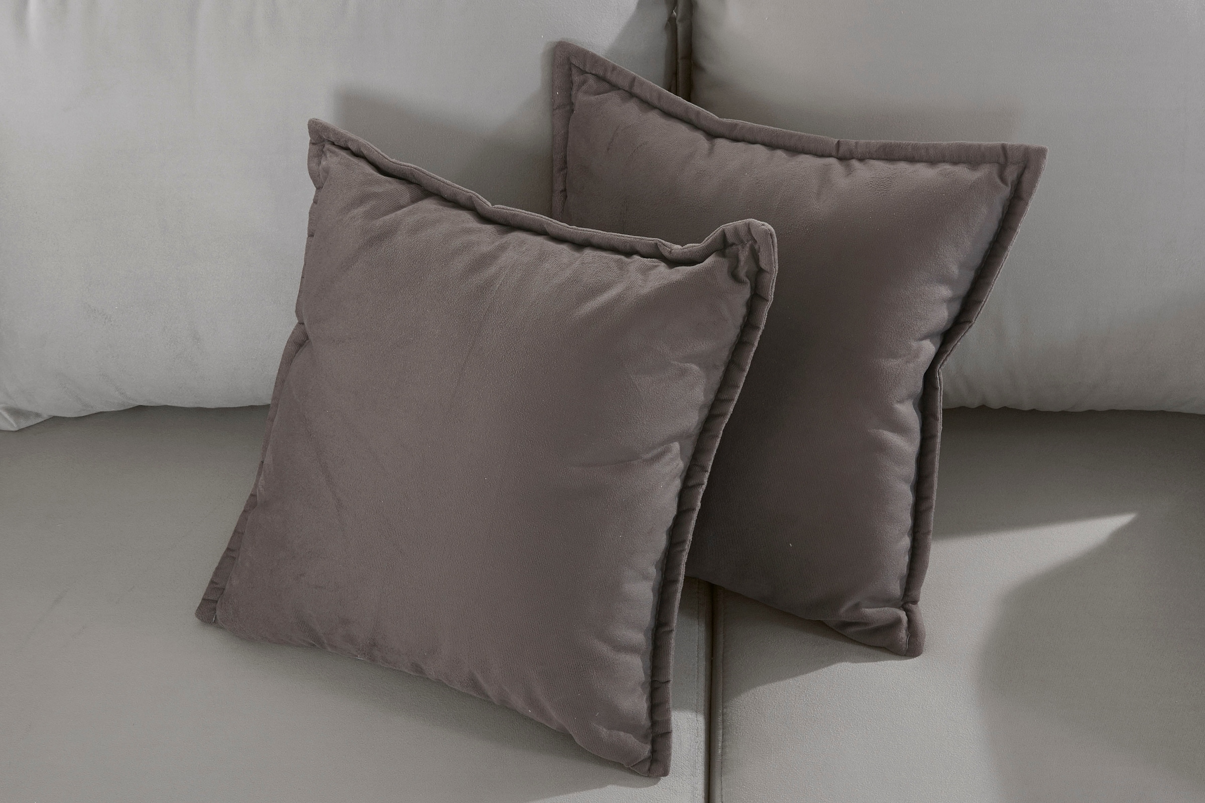 INOSIGN Ecksofa »Asra L-Form«, incl. Bettfunktion und Bettkasten, Seitentasche im Armteil, Federkern