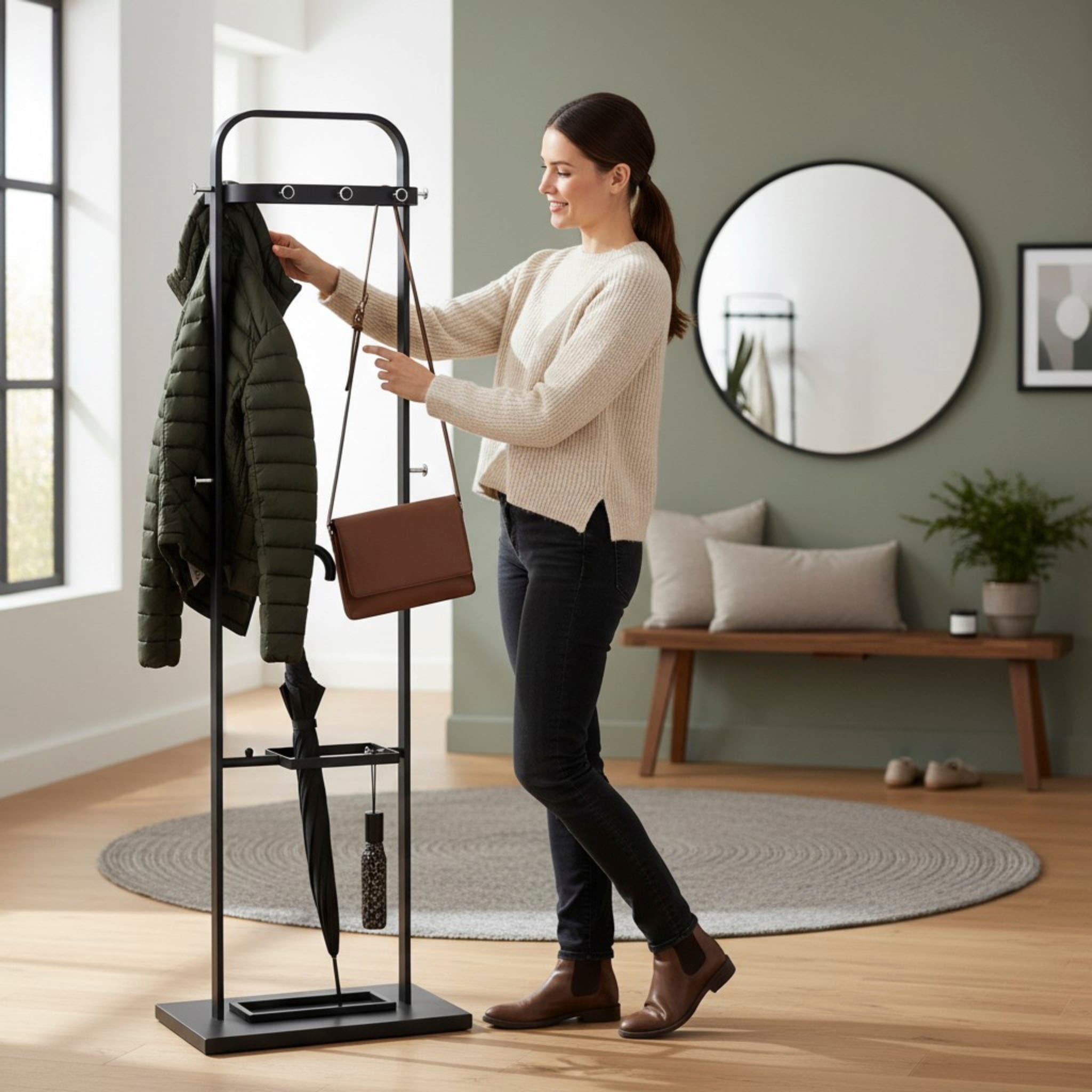HAKU Garderobenständer »Garderobenständer« Belastbarkeit je Haken jeweils 6 kg / Belastbarkeit max: 35 kg