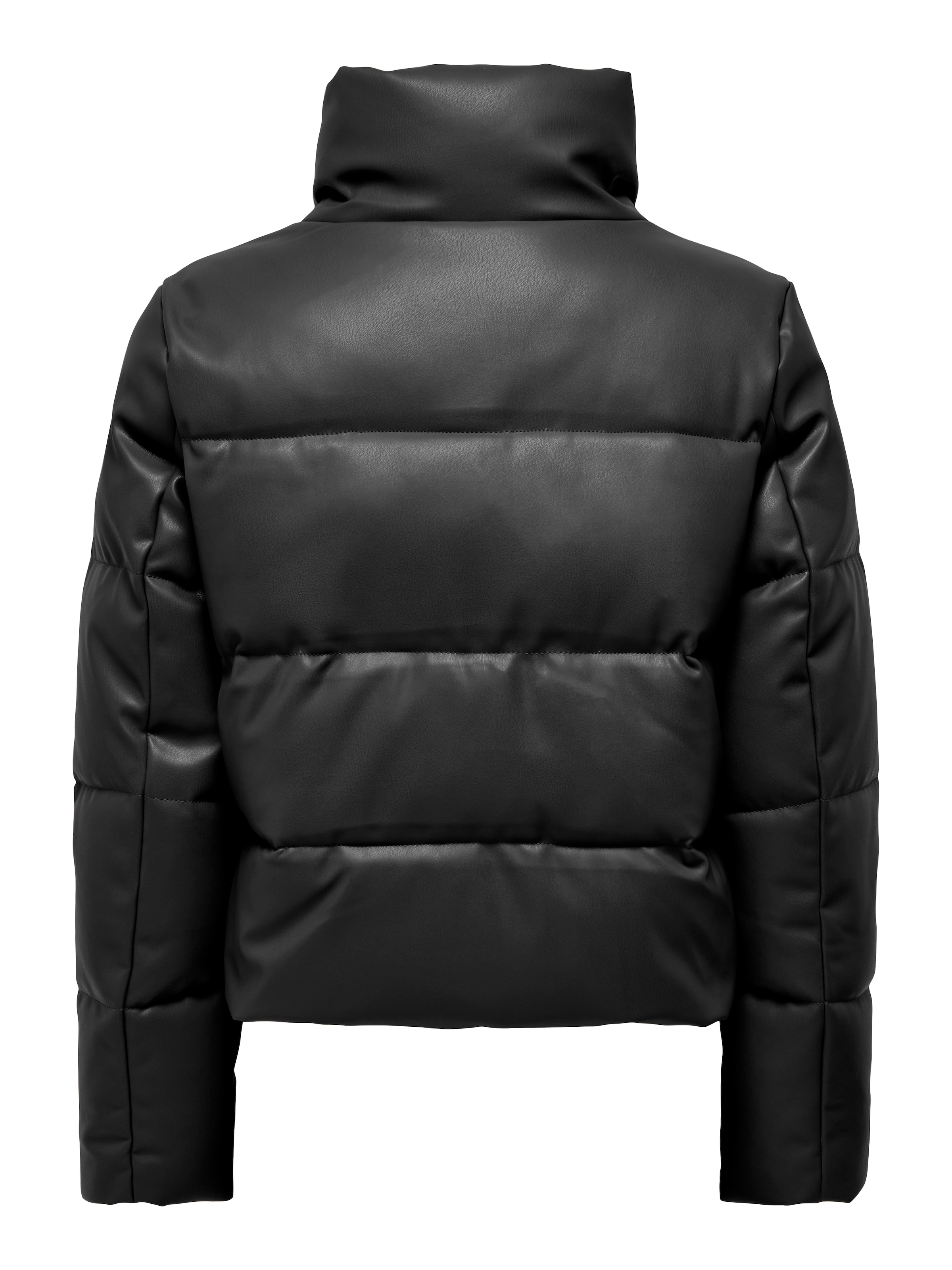 ONLY Steppjacke »ONLELSIE FAUX LEATHER PUFFER JKT CC OTW«, ohne Kapuze