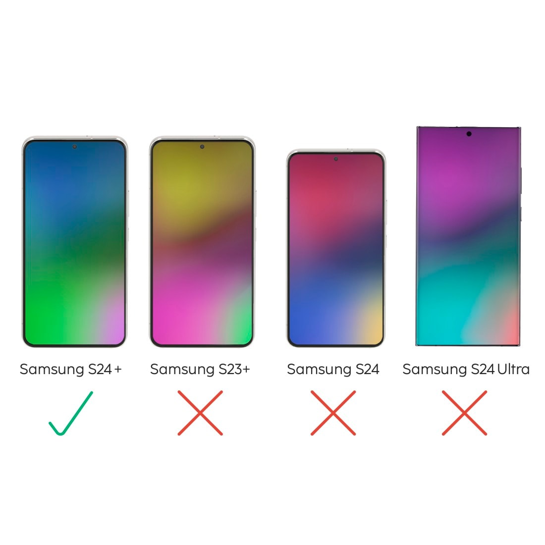 Hama Displayschutzglas »Schutzfolie für Samsung Galaxy S24+ (Handy Displayschutz Full-Cover)«, für Samsung Galaxy S24+, Panzerglas, langwierig, robust