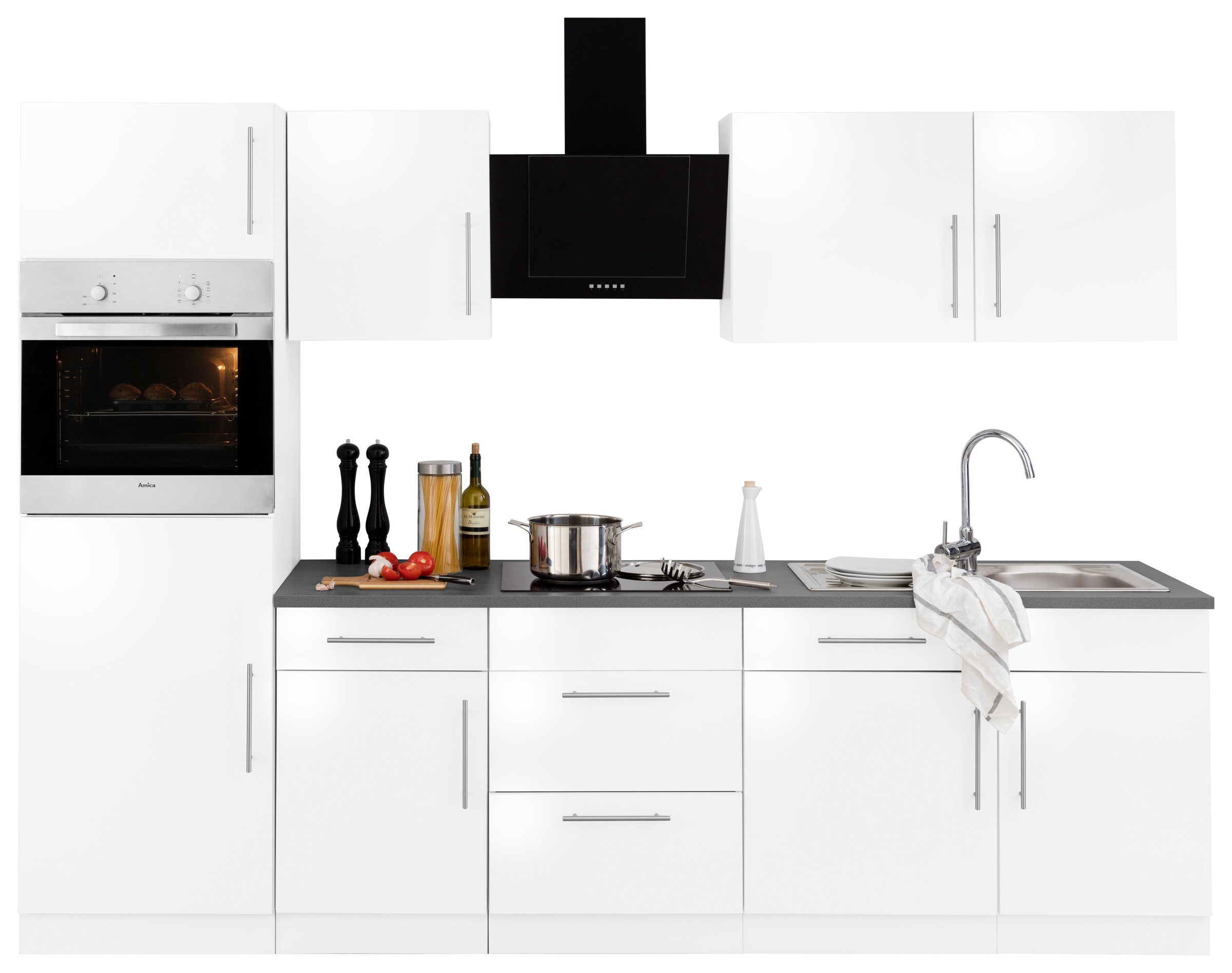 Küchen mit | Wahlweise Küchenzeile Aufbauservice wiho BAUR »Cali«