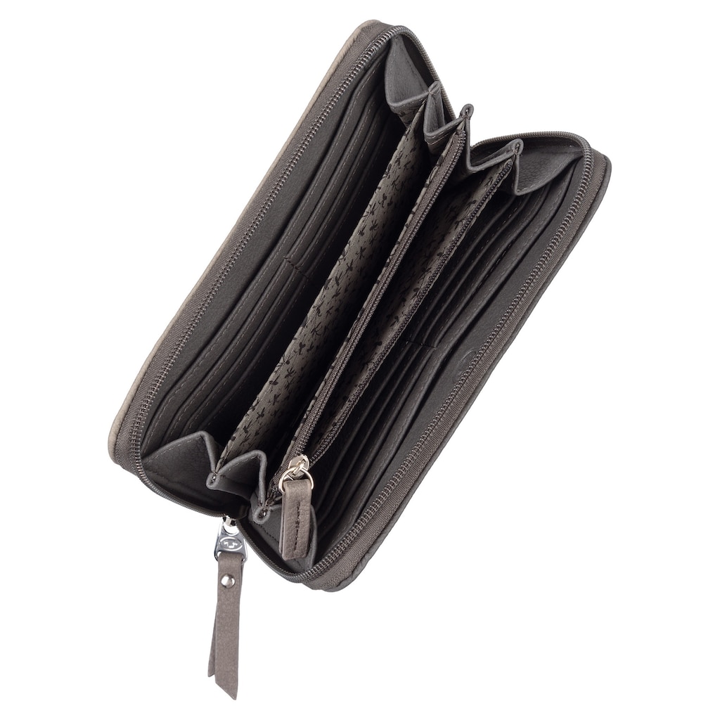 TOM TAILOR Geldbörse »ELLEN Long zip wallet« im modischen Streifendesign RK10707