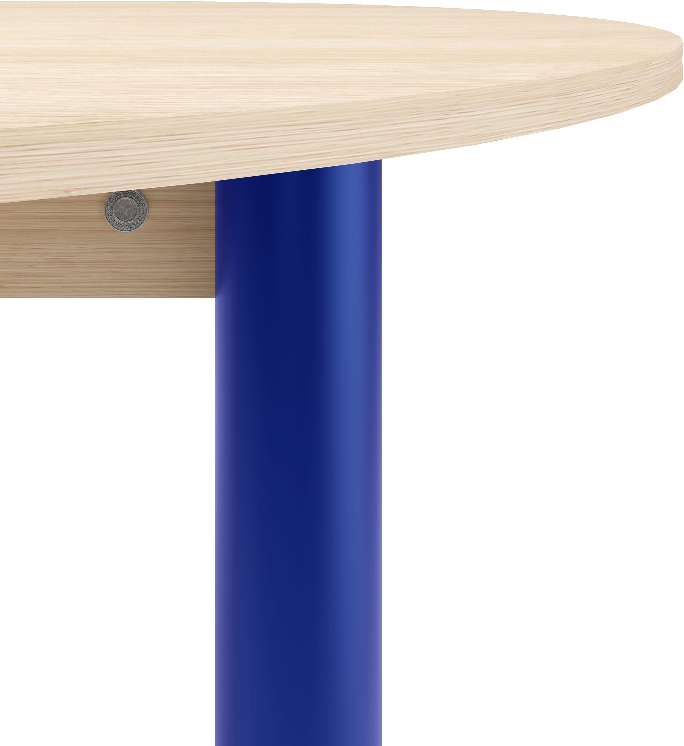 Tom Tailor Home Color Table Round Dining Table Light Oak/Cobalt Blue 120cm 2