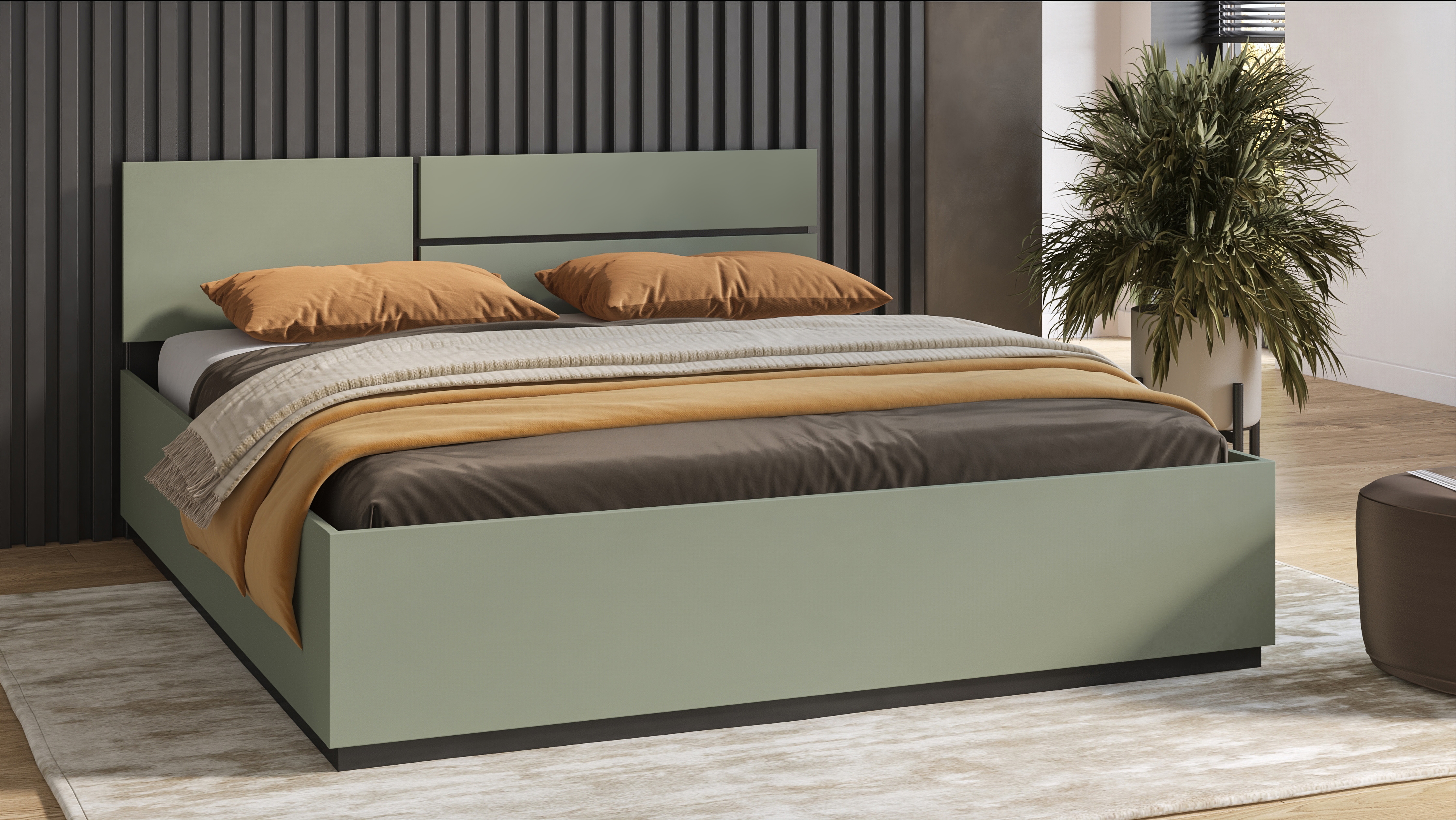 OTTO home "Cross, moderner Bettrahmen" Doppelbett in zwei Grössen, stabiles Bettgestell