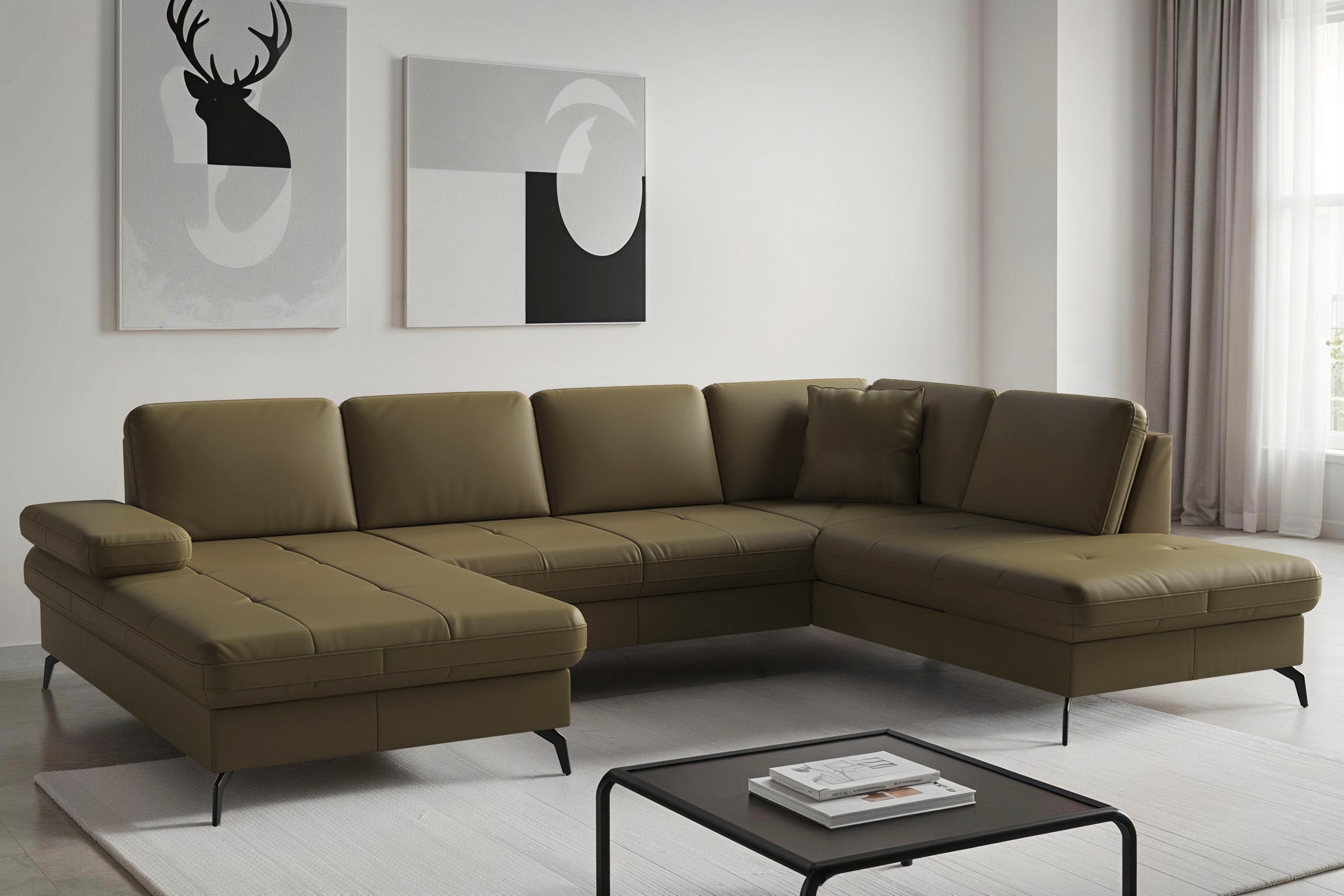 sit&more Wohnlandschaft "Morris Jubi, Breite 300 cm" mit Armteilfunktion, optional mit Schlaffunktion