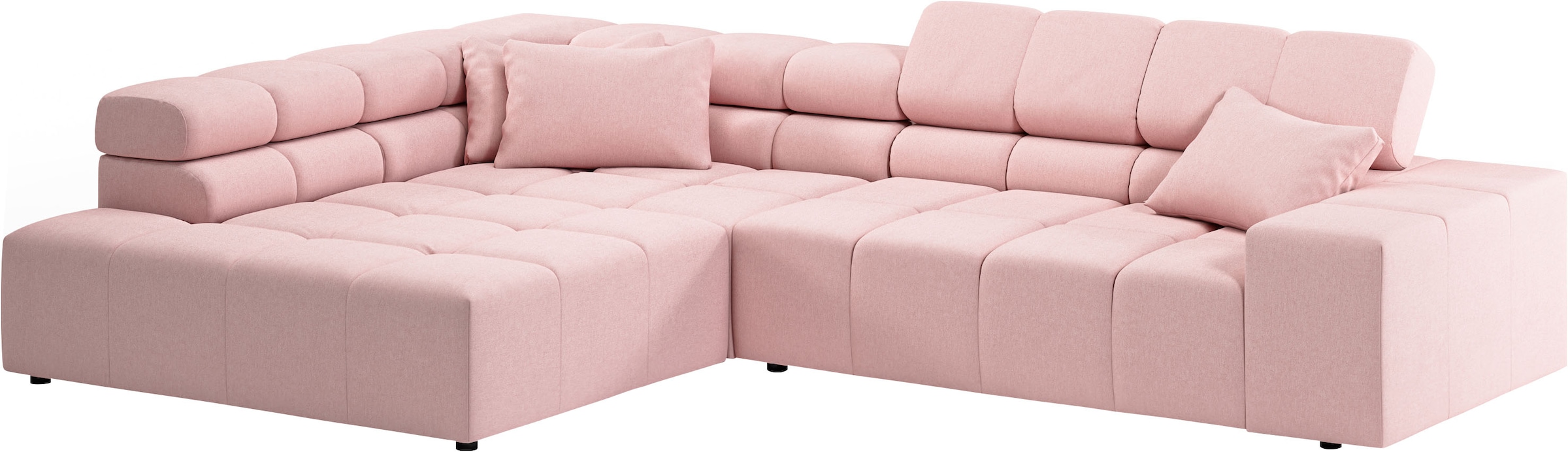 INOSIGN Ecksofa »Ancona incl. Kopfteilverstellung, OTTOs Choice, Breite 319cm, L-Form«, wahlweise motorische Sitztiefenverstellung, auch in Cord + Easy Care