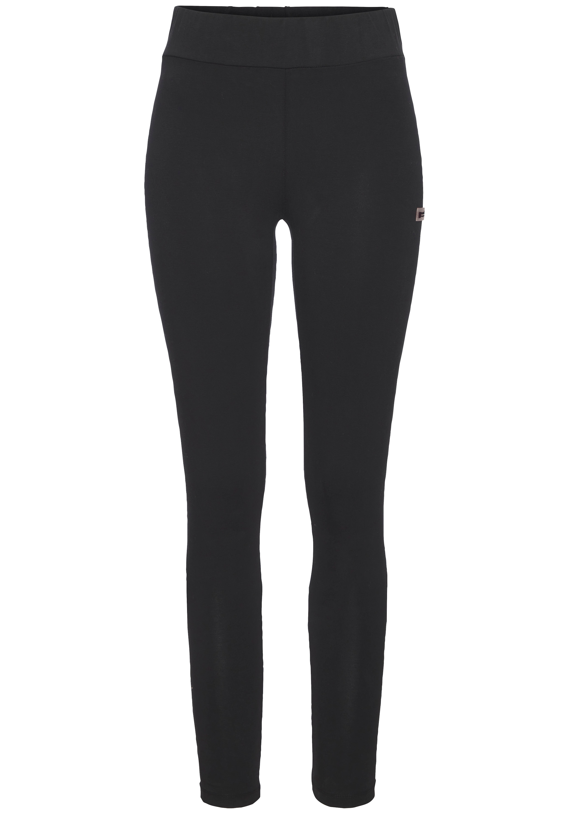 Bench. Loungewear Leggings, mit Logo Silikon Badge