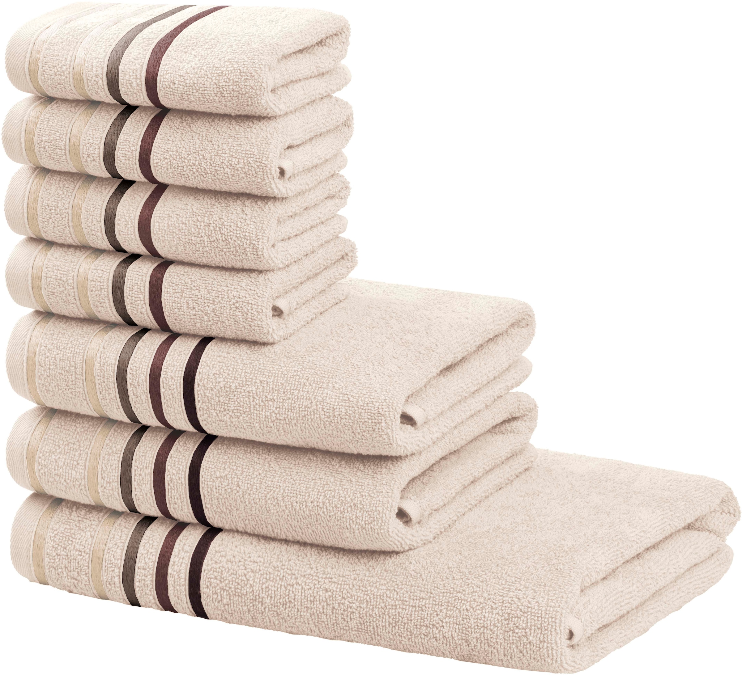 OTTO home Handtuch Set "Niki, Duschtuch, Handtücher und Gästetücher" Set Wa günstig online kaufen