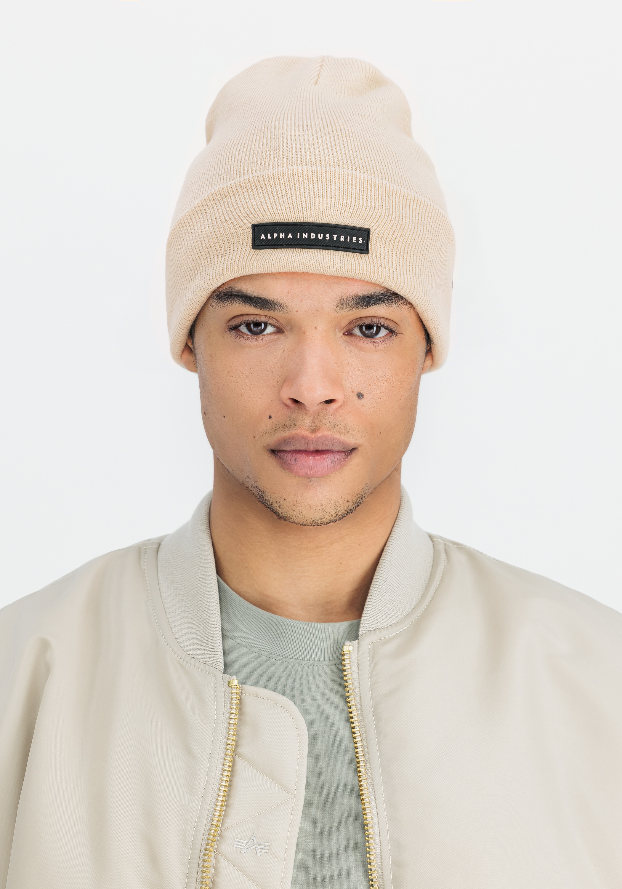 Alpha Industries Skimütze »Rubber Logo Beanie«