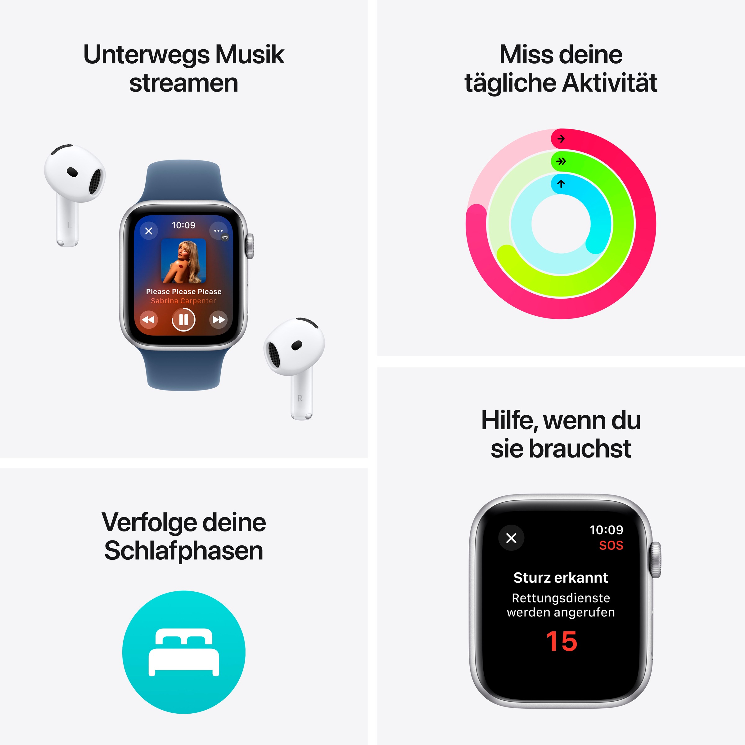 Apple Smartwatch »Watch SE (2024)«, Watch OS, 32 GB,)