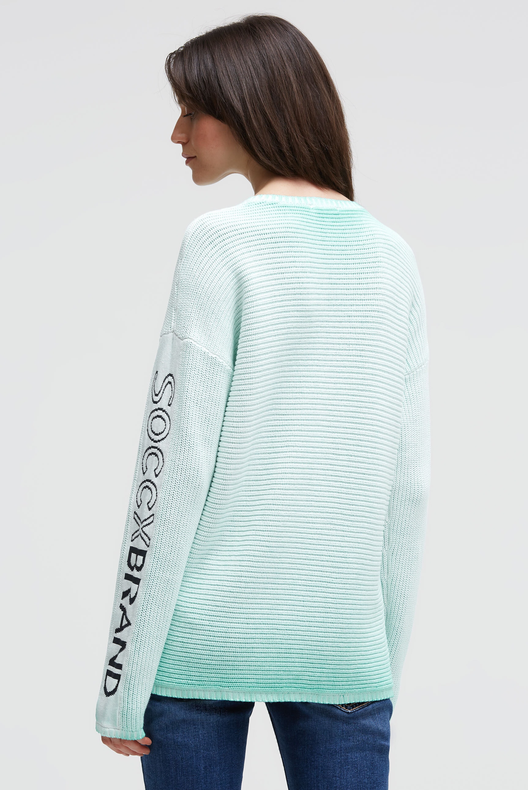 SOCCX Rundhalspullover aus Baumwolle