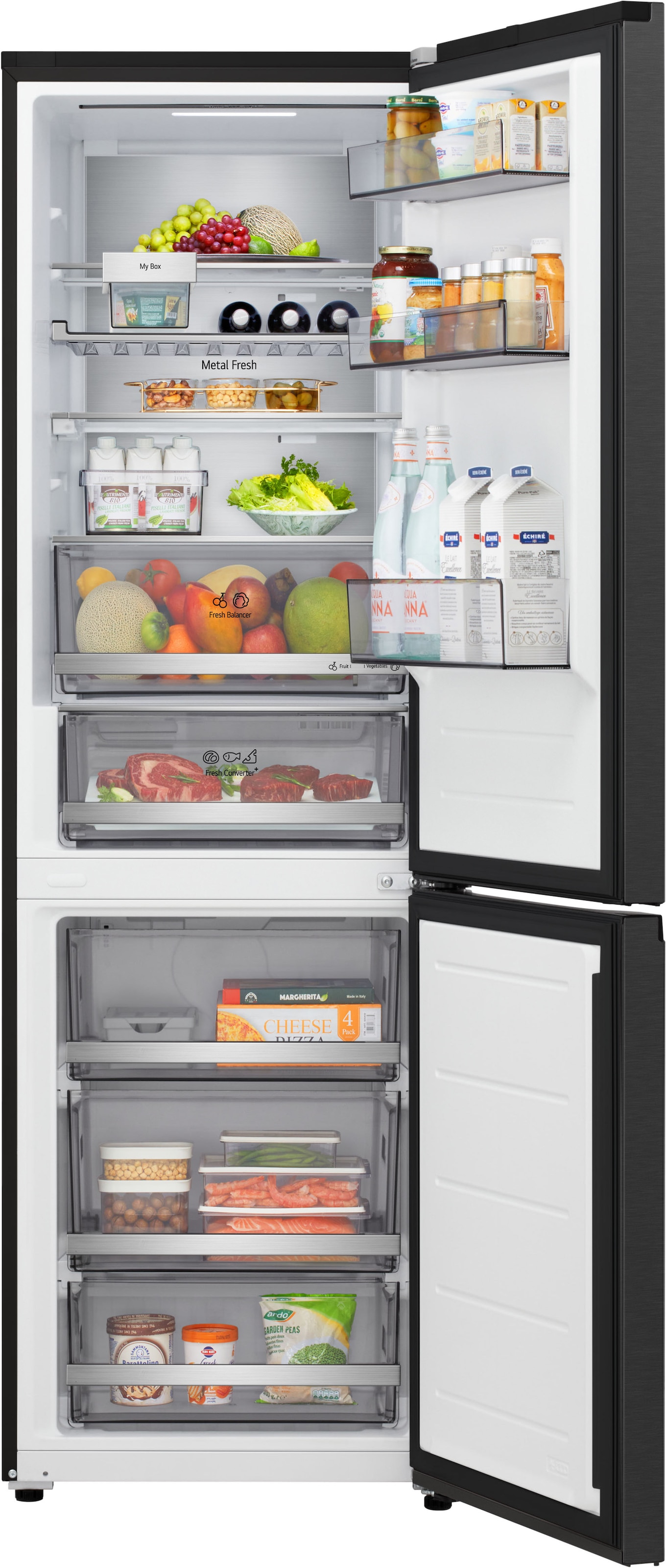LG Kühl-/Gefrierkombination Serie 7 »GBBS716AEV« 186 cm hoch 59,7 cm breit Vollintegrierbarer Kühlschrank dank frontaler Luftzufuhr und Abluft