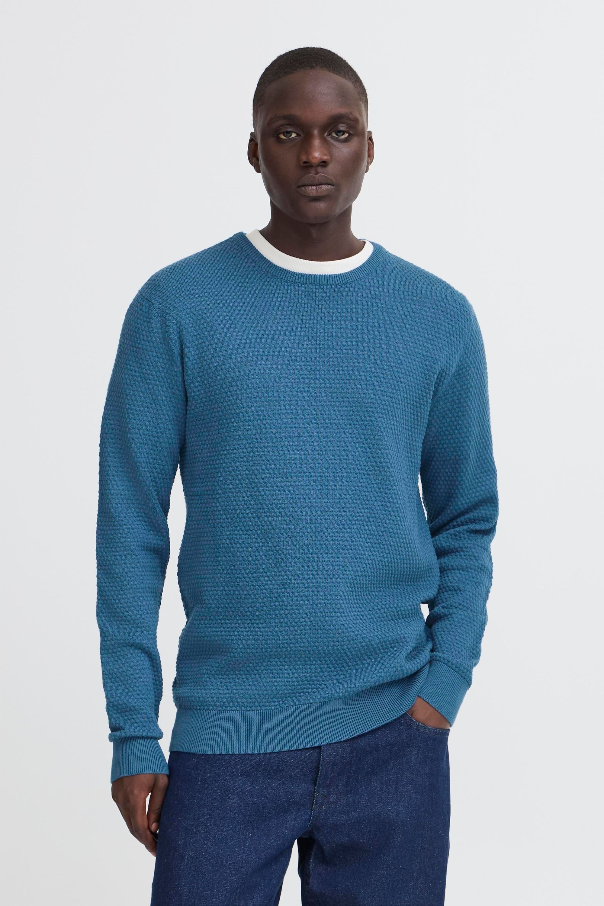 Blend Strickfleece-Pullover »Strickpullover BHREDHILL CREW NECK KNIT NOOS«