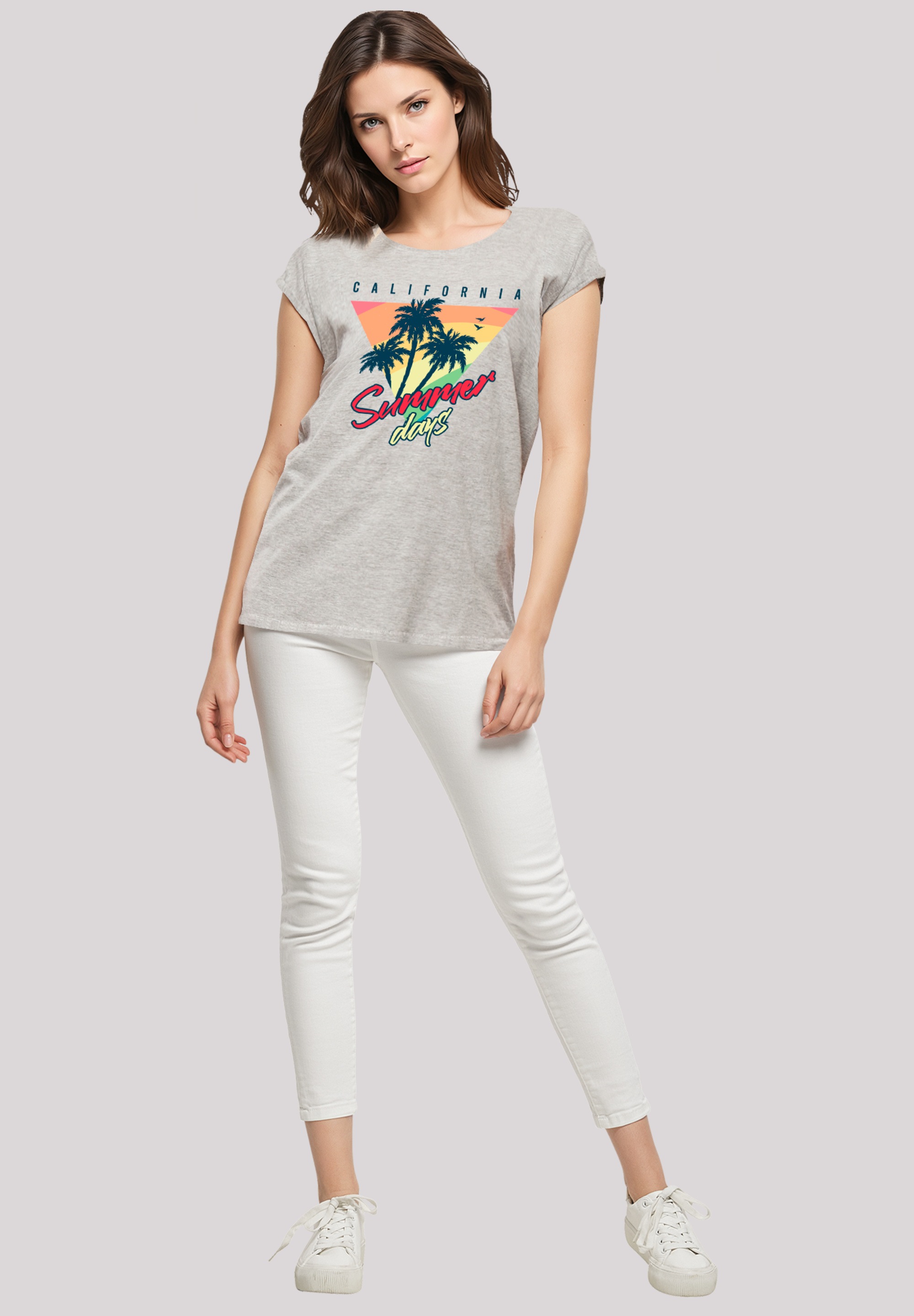 F4NT4STIC T-Shirt »California Palmen Retro«, Premium Qualität