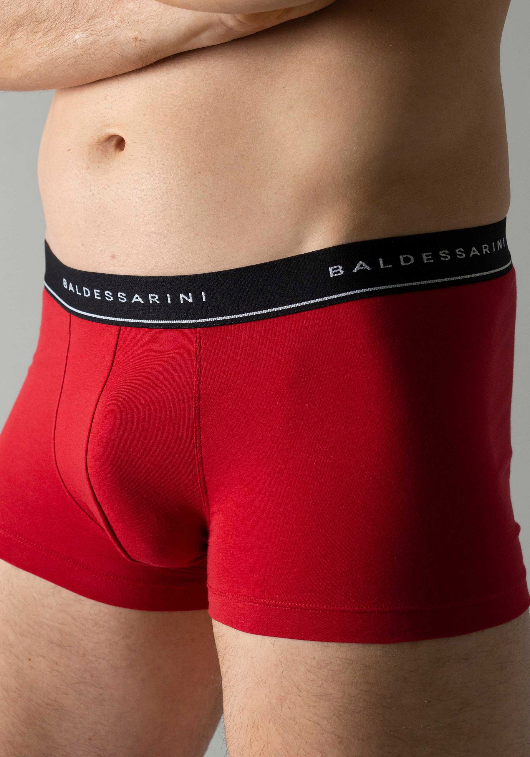 BALDESSARINI Boxer »Short Pants«, (3er-Pack), mit Logo-Bund