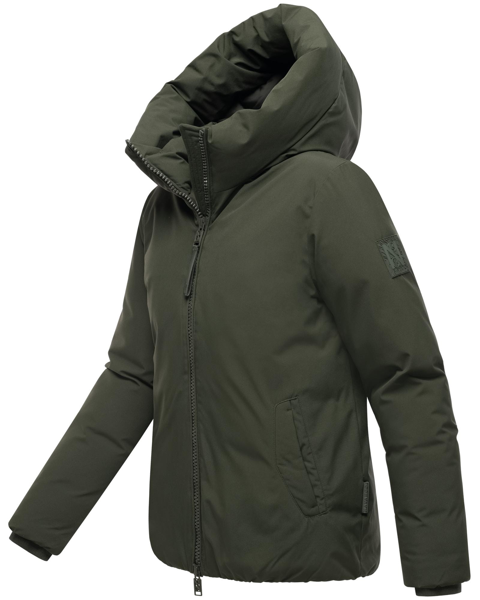 Navahoo Winterjacke »Blütenlicht 14«, mit Kapuze, Warme Damenjacke mit hohem Kragen