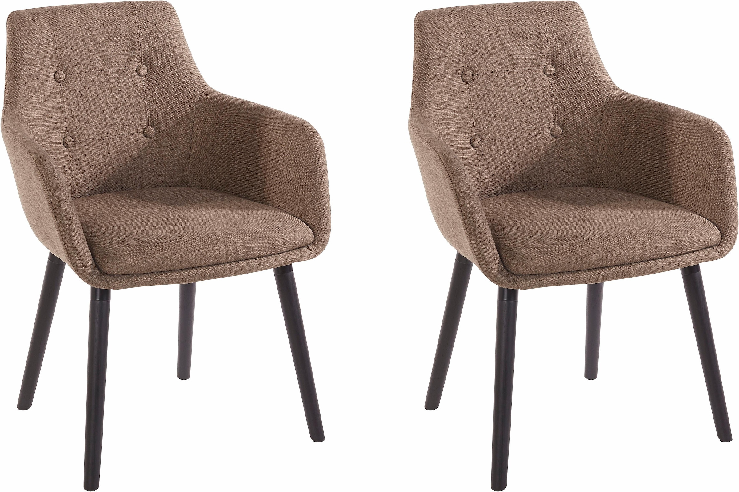 Home affaire Armlehnstuhl "Bradford" (Set) 2 Stk.(1 oder 2 Stück), Bezug in günstig online kaufen