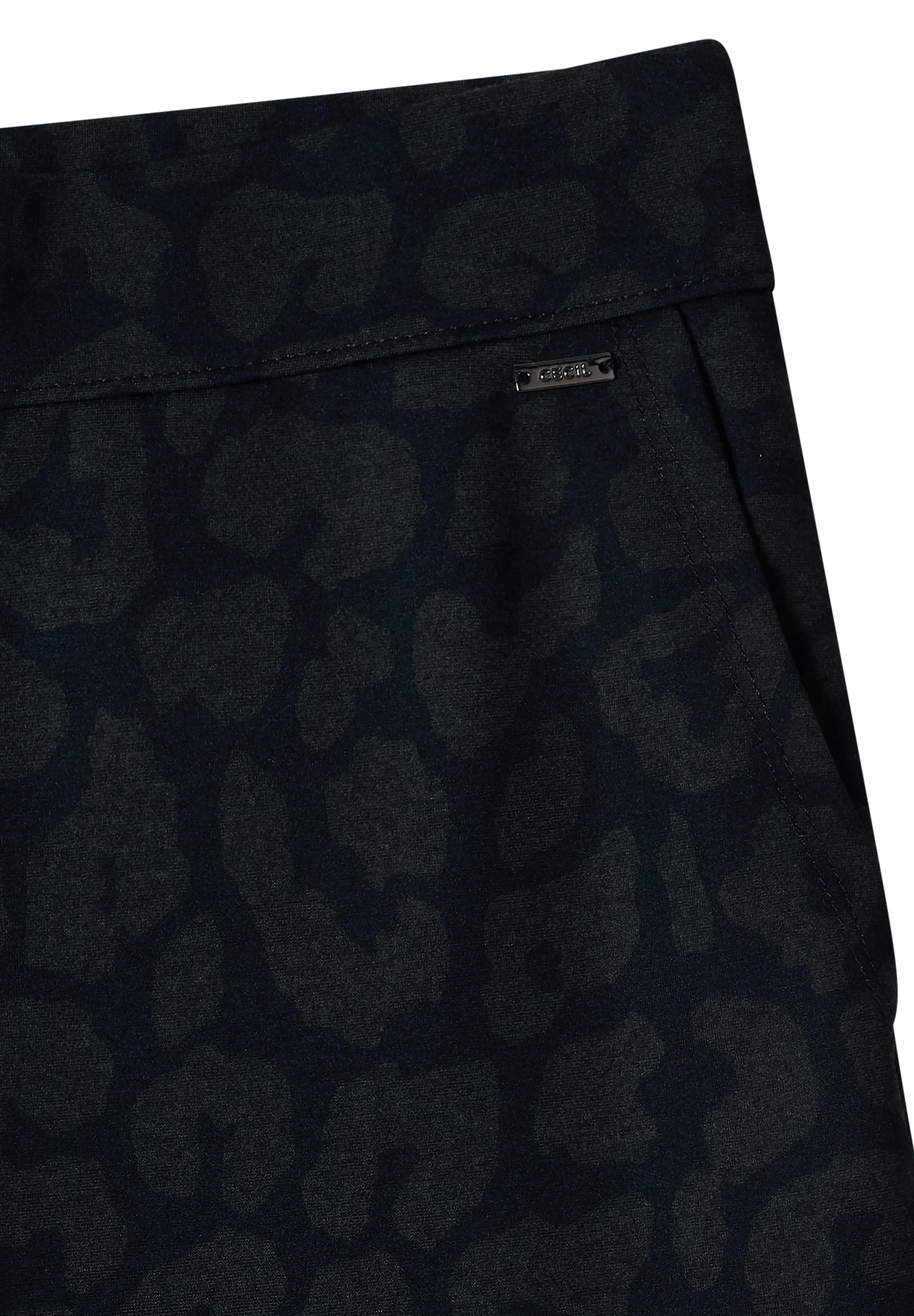 Cecil Stoffhose  mit Leo-Muster