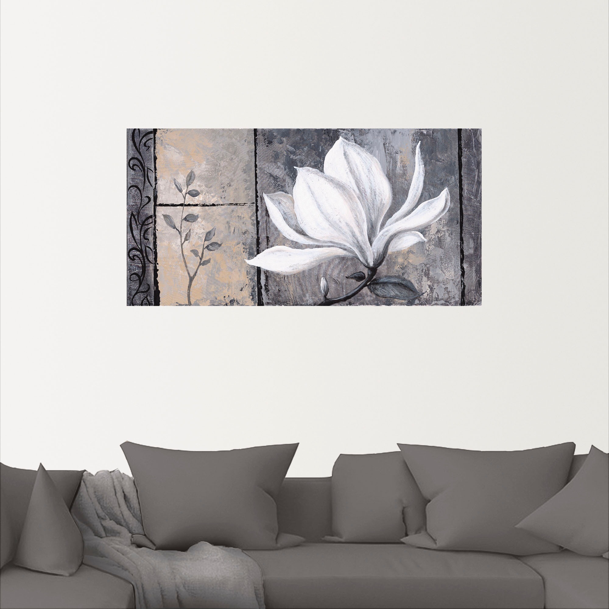 Artland Wandbild »Klassische Magnolie«, Blumen, (1 St.), als Alubild, Outdoorbild, Leinwandbild, Poster, Wandaufkleber