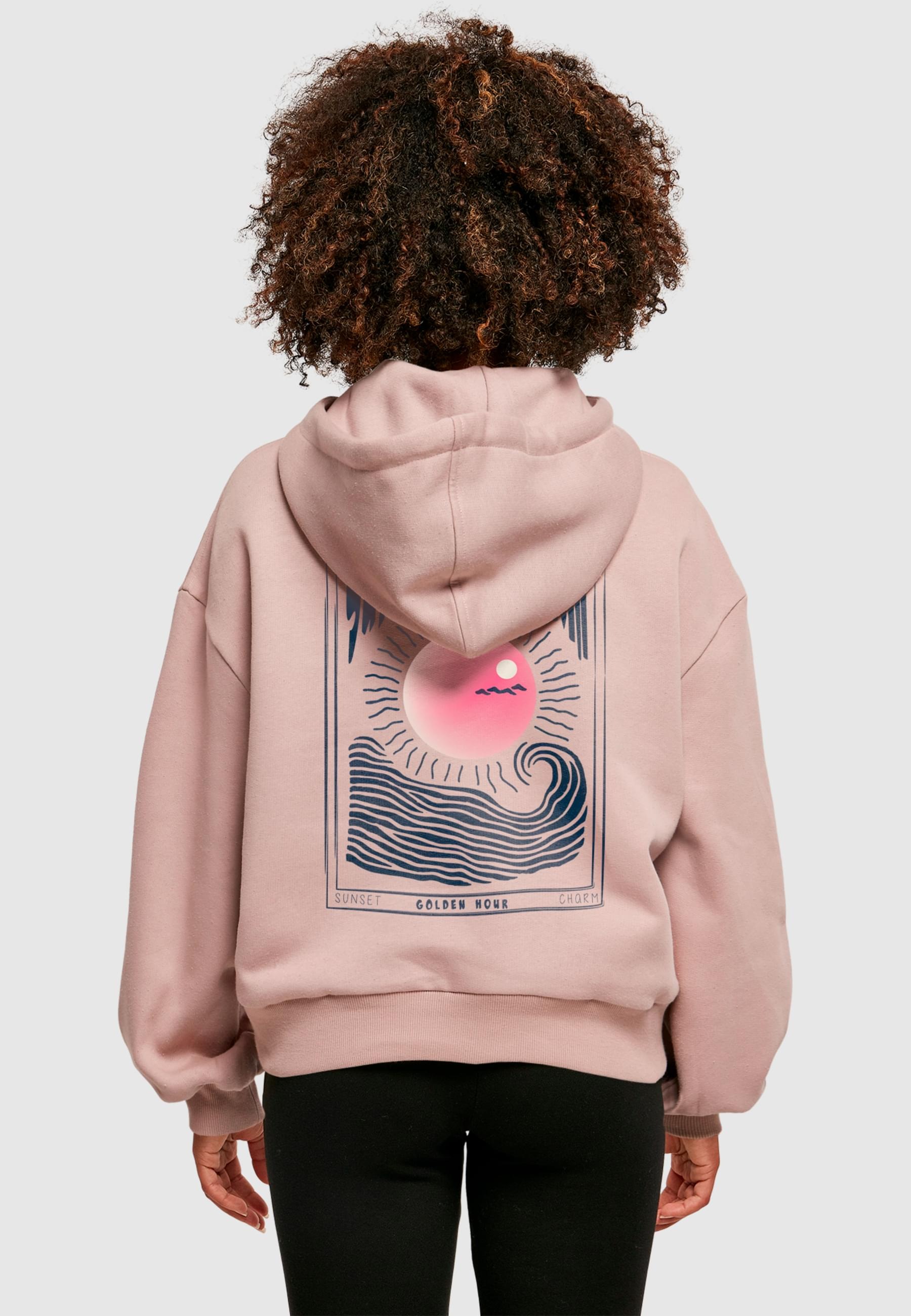 Merchcode Kapuzenpullover »Merchcode Ladies Sunset Charm Oversized Hoody«, (1 tlg.)