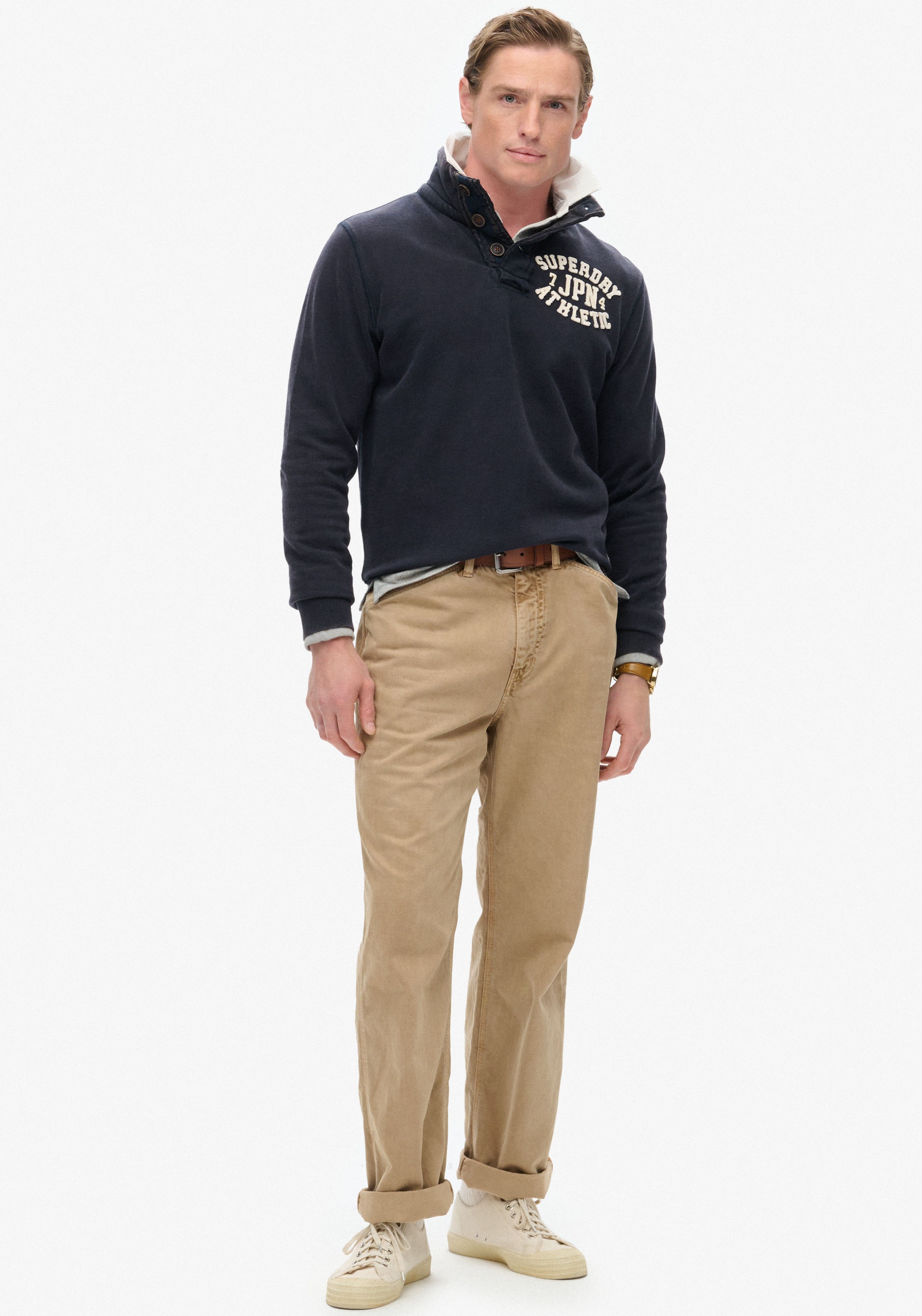 Superdry Sweatshirt »Vintage Athletic Henley Jumper«