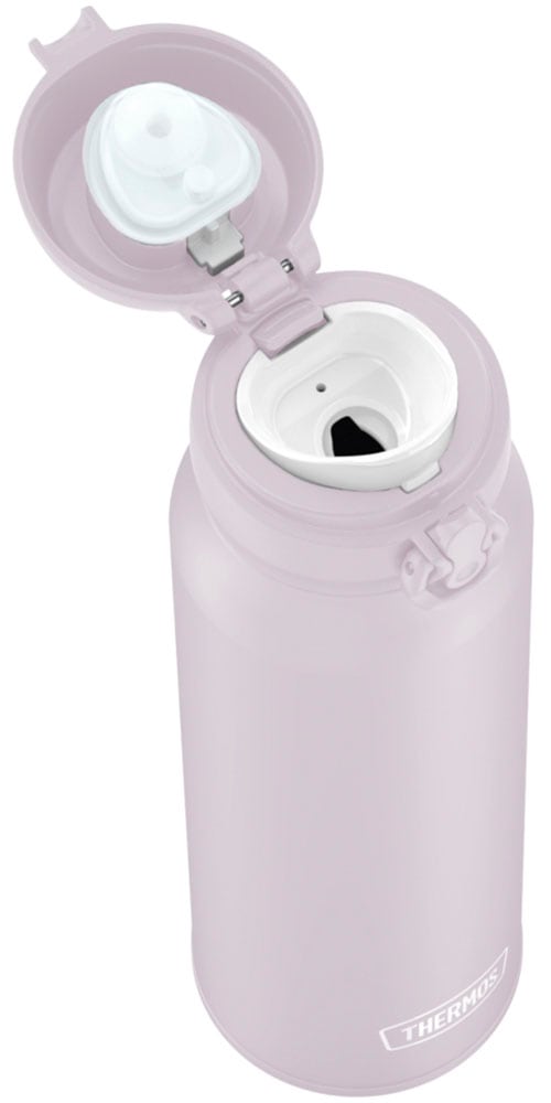 THERMOS Isolierflasche »ULTRALIGHT BOTTLE, doppelwandiger Edelstahl, spülmaschinenfest«, (1 tlg.), 10h heiß & 20h kalt, zerlegbares Safe Flow Lid