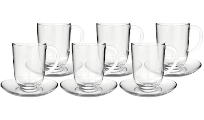 Latte-Macchiato-Glas »NAPOLI«, (Set, 6 tlg., 6 Latte Macchiatotassen-6 Untertassen),...